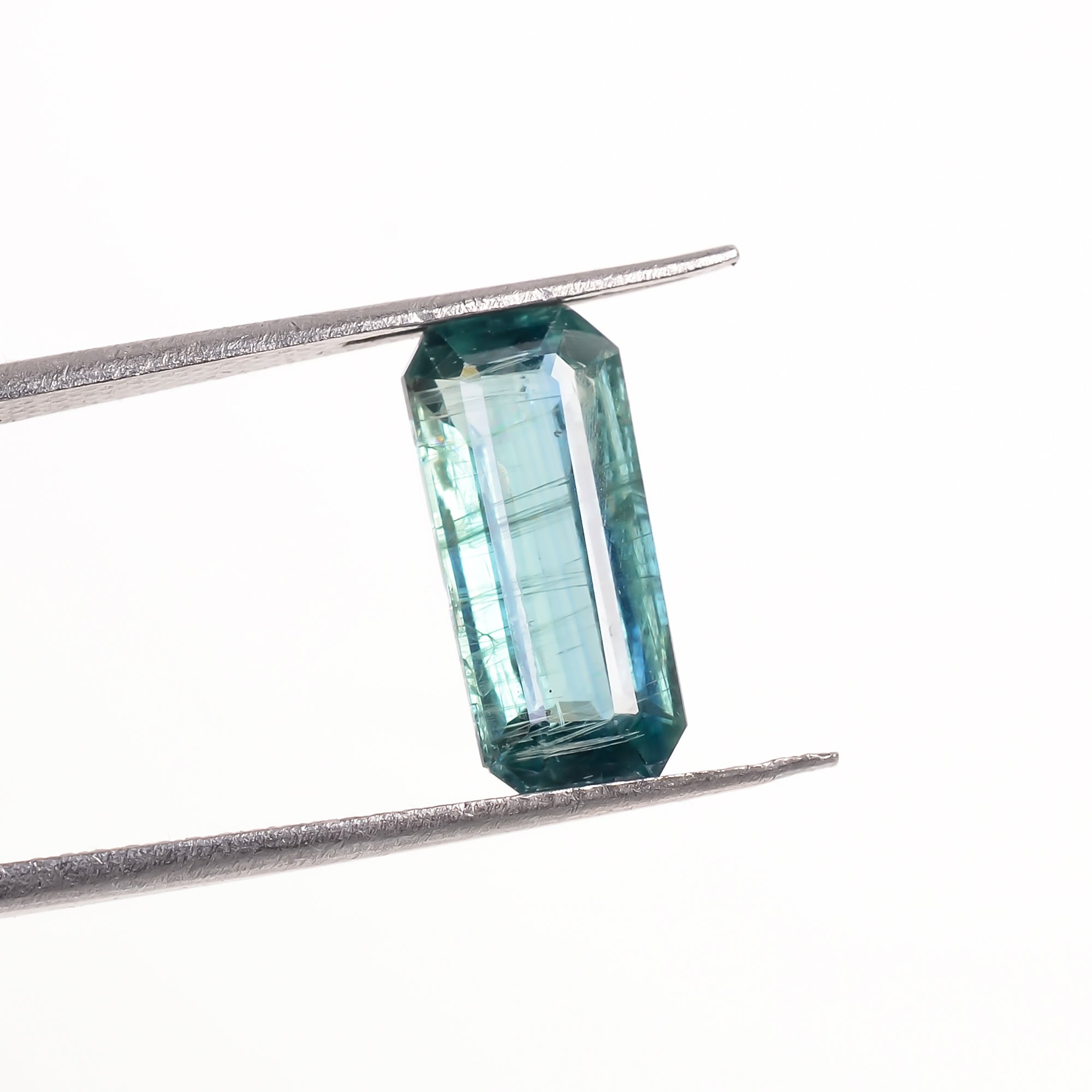 Light Green Kyanite Radiant Shape Cut Stone Loose Gemstone For Making Jewelry 3 Ct. 12X5X4 MM Y-9706