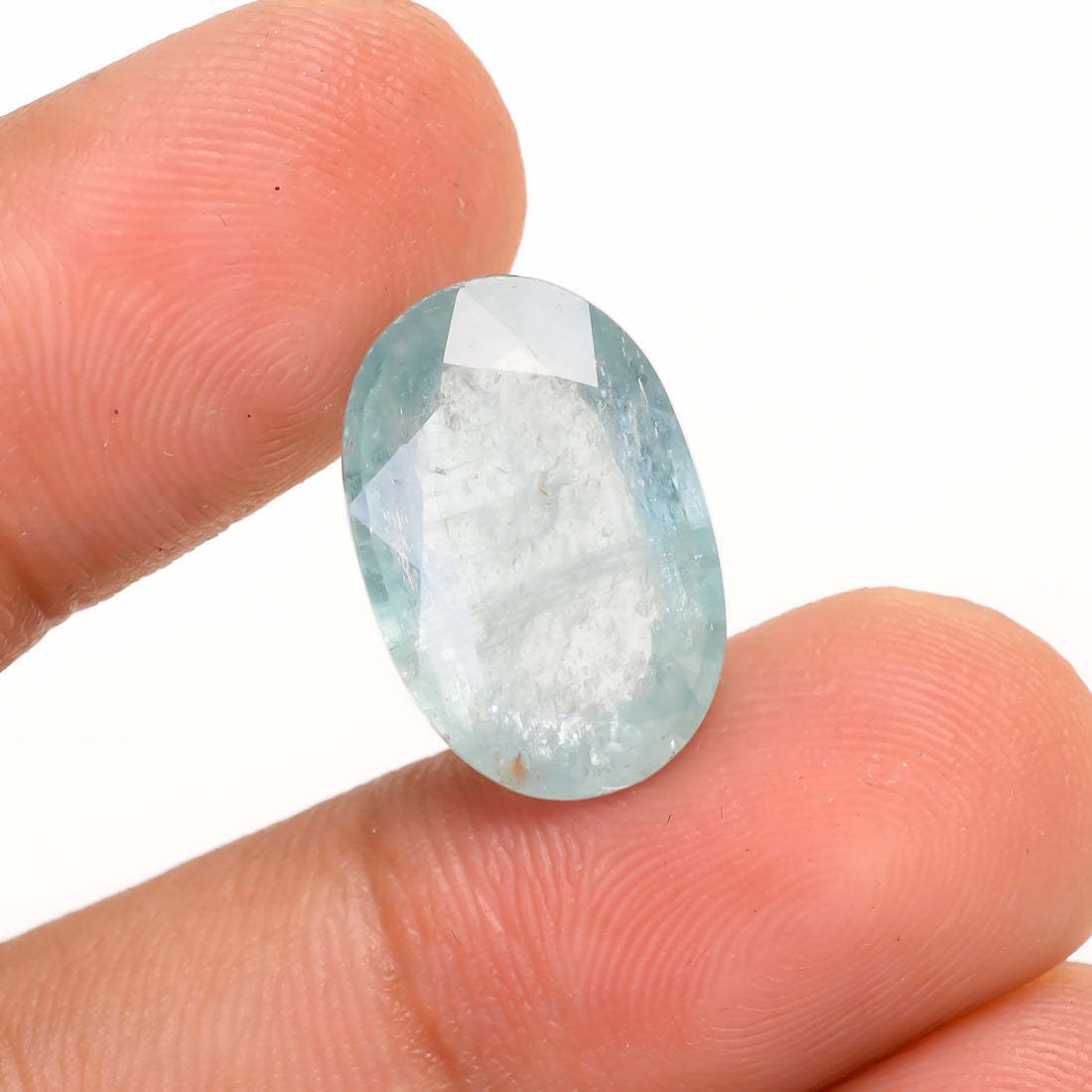Light Green Kyanite Oval Shape Cut Stone Loose Gemstone For Making Jewelry 8.5 Ct. 16X10X5 MM Y-9708
