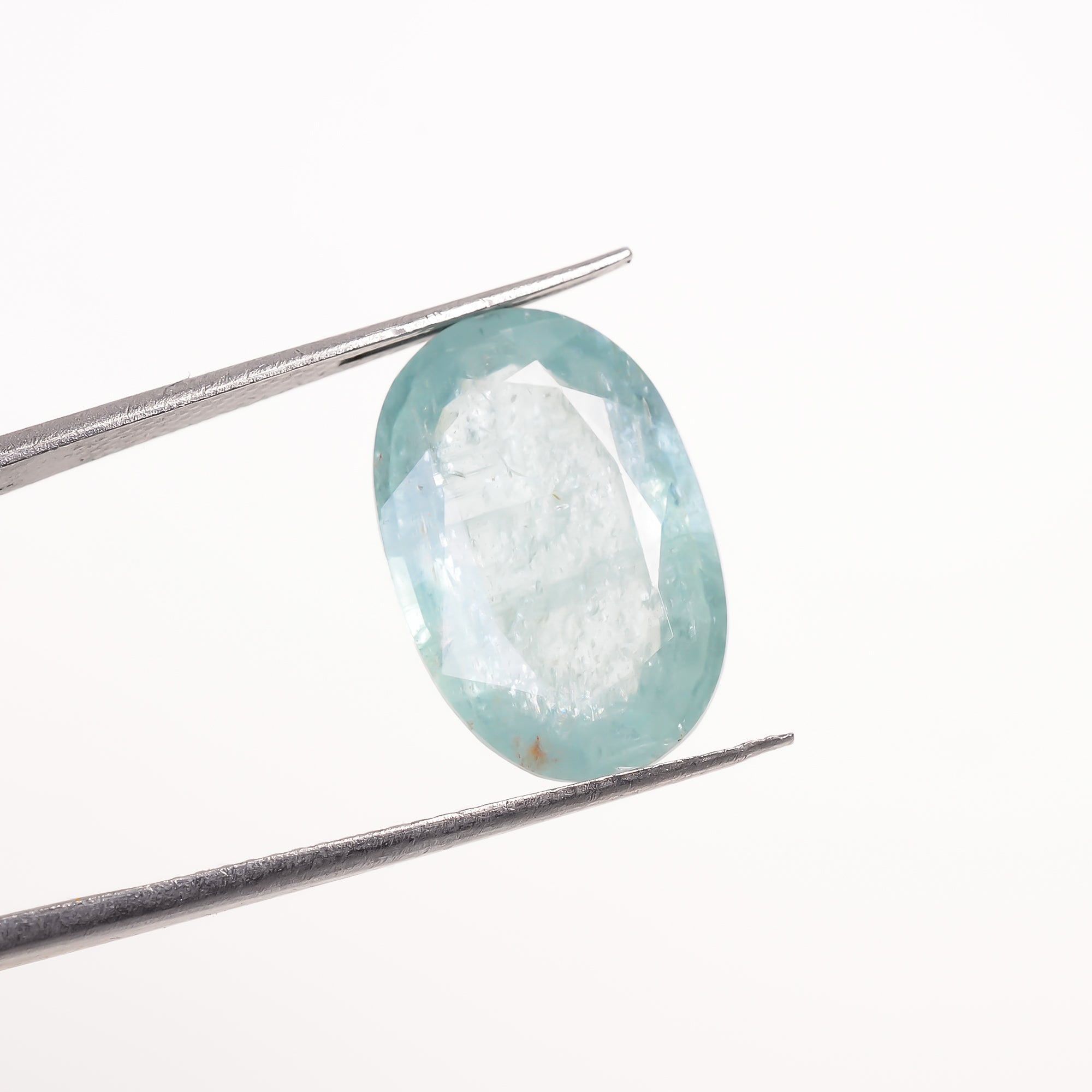 Light Green Kyanite Oval Shape Cut Stone Loose Gemstone For Making Jewelry 8.5 Ct. 16X10X5 MM Y-9708