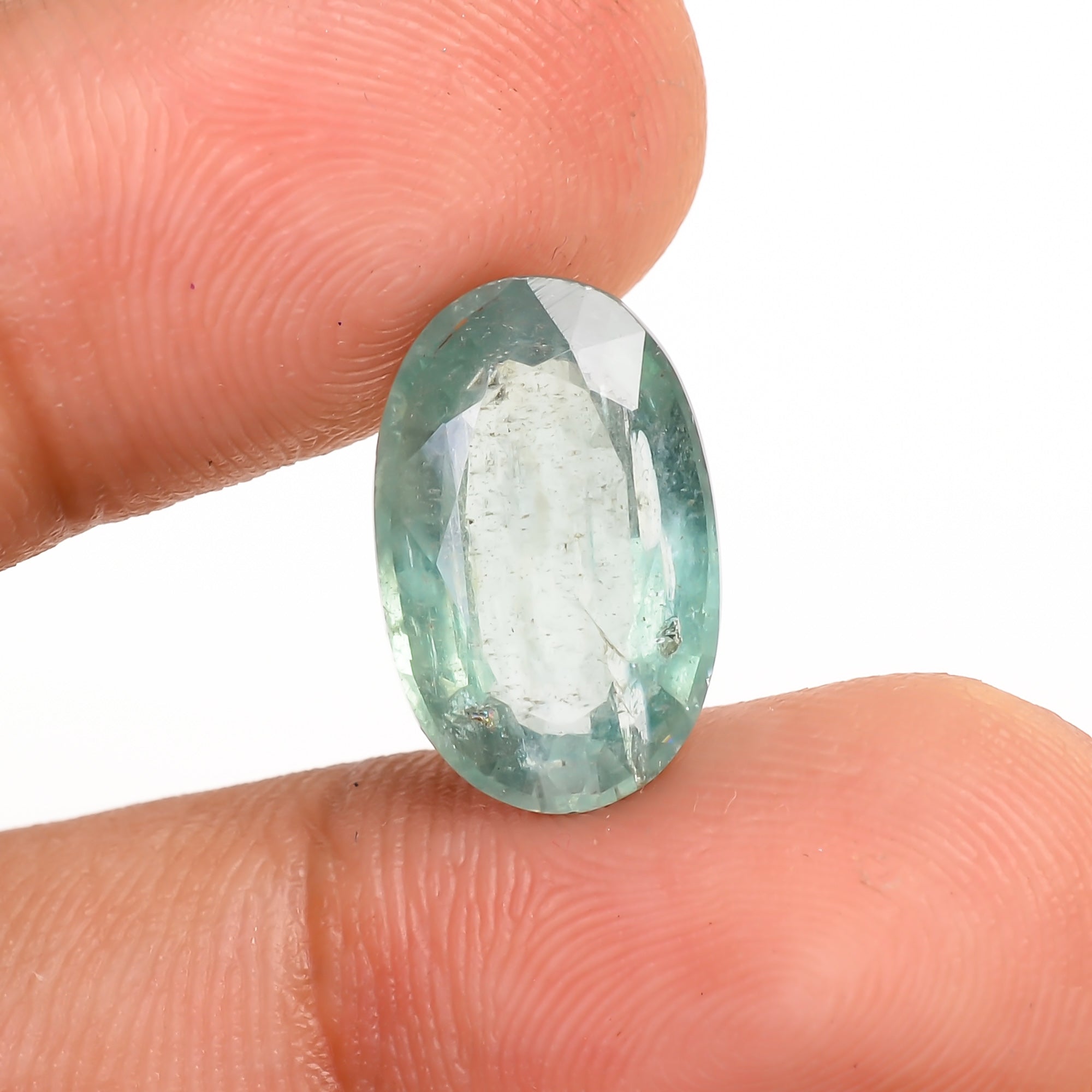 Light Green Kyanite Oval Shape Cut Stone Loose Gemstone For Making Jewelry 6 Ct. 13X9X5 MM Y-9710