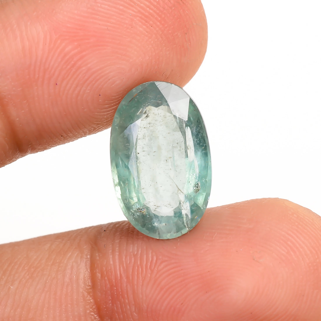 Light Green Kyanite Oval Shape Cut Stone Loose Gemstone For Making Jewelry 6 Ct. 13X9X5 MM Y-9710