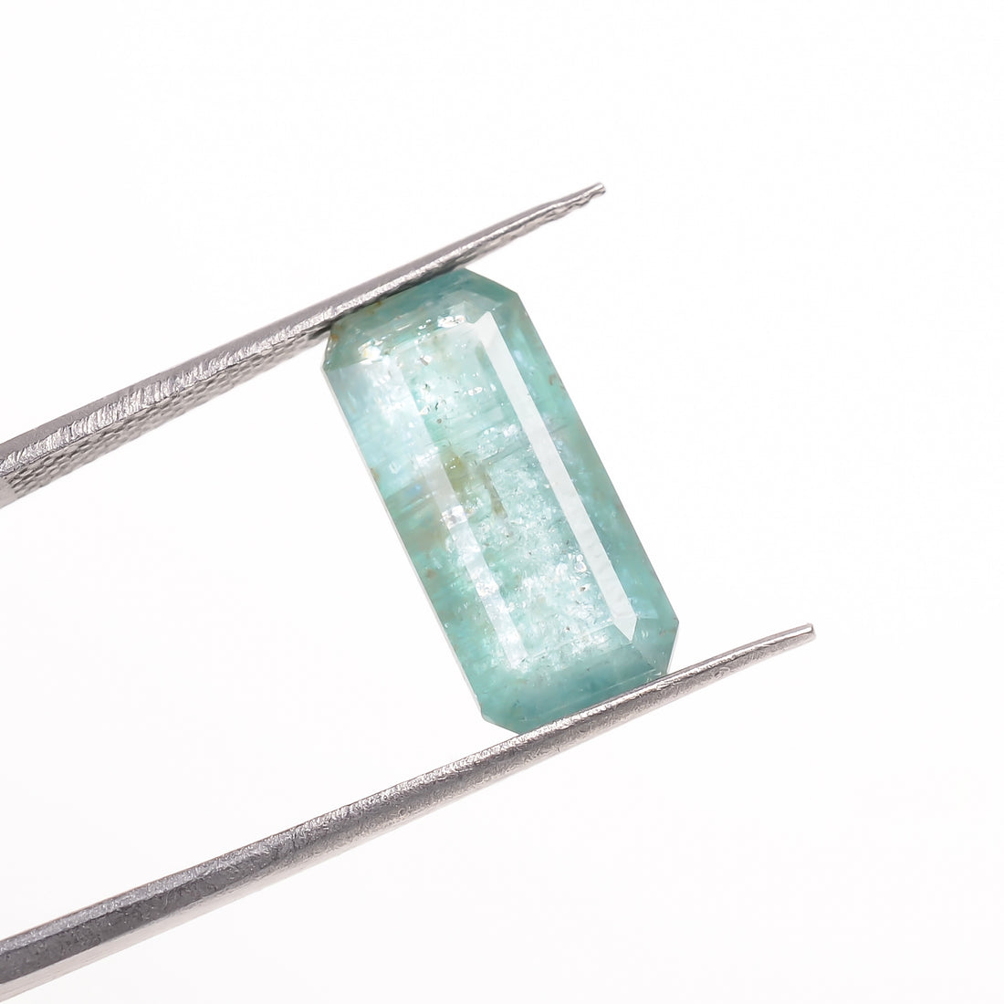 Light Green Kyanite Radiant Shape Cut Stone Loose Gemstone For Making Jewelry 5.5 Ct. 14X6X5 MM Y-9711