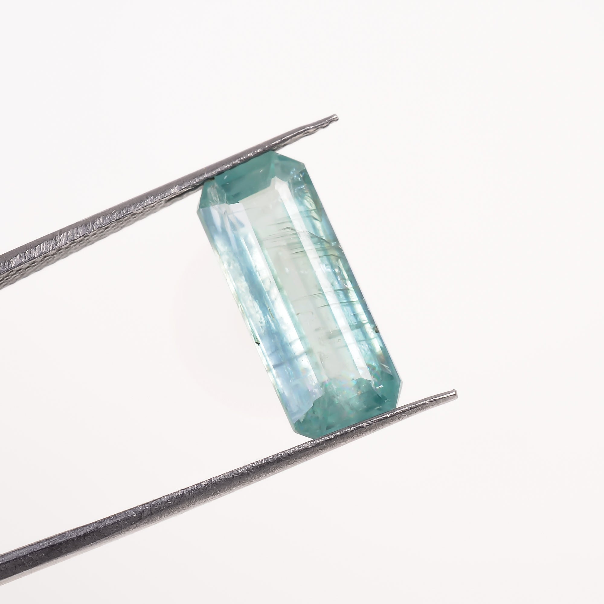Light Green Kyanite Radiant Shape Cut Stone Loose Gemstone For Making Jewelry 5 Ct. 15X6X4 MM Y-9713