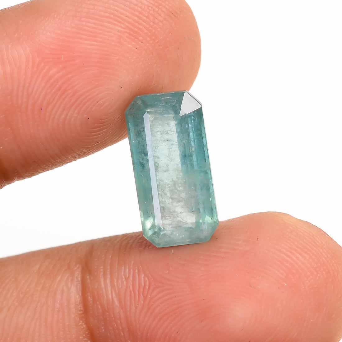 Light Green Kyanite Radiant Shape Cut Stone Loose Gemstone For Making Jewelry 5 Ct. 13X6X5 MM Y-9714