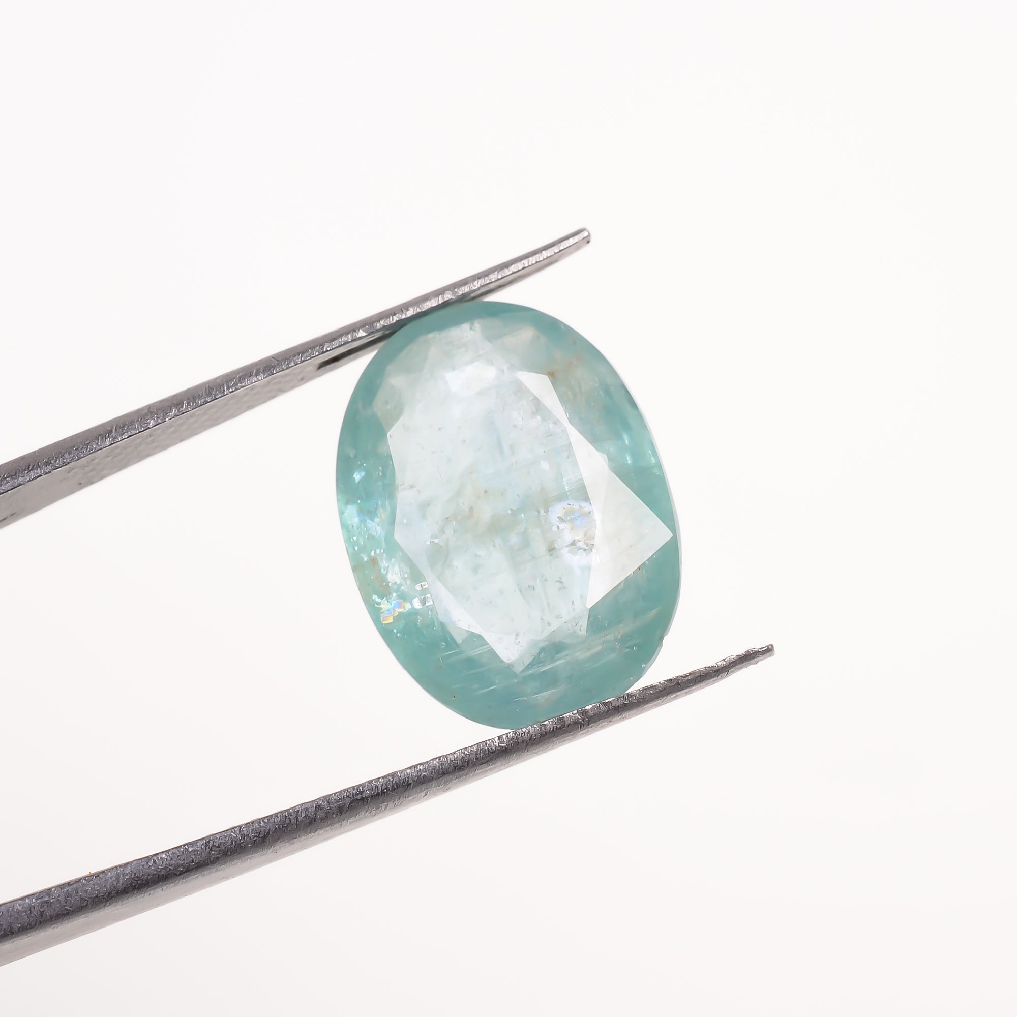 Light Green Kyanite Oval Shape Cut Stone Loose Gemstone For Making Jewelry 8 Ct. 15X6X5 MM Y-9716
