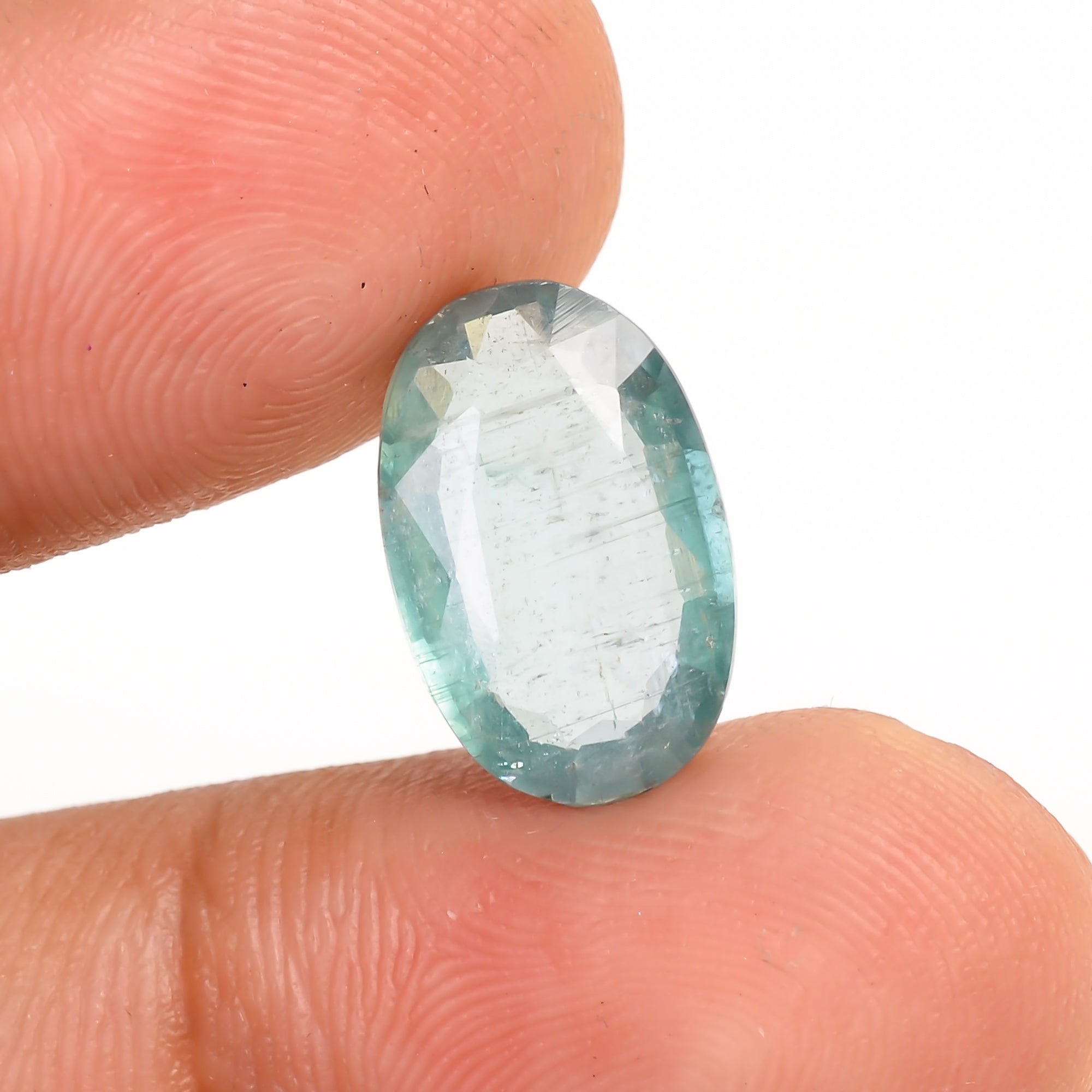Light Green Kyanite Oval Shape Cut Stone Loose Gemstone For Making Jewelry 4 Ct. 13X9X3 MM Y-9718