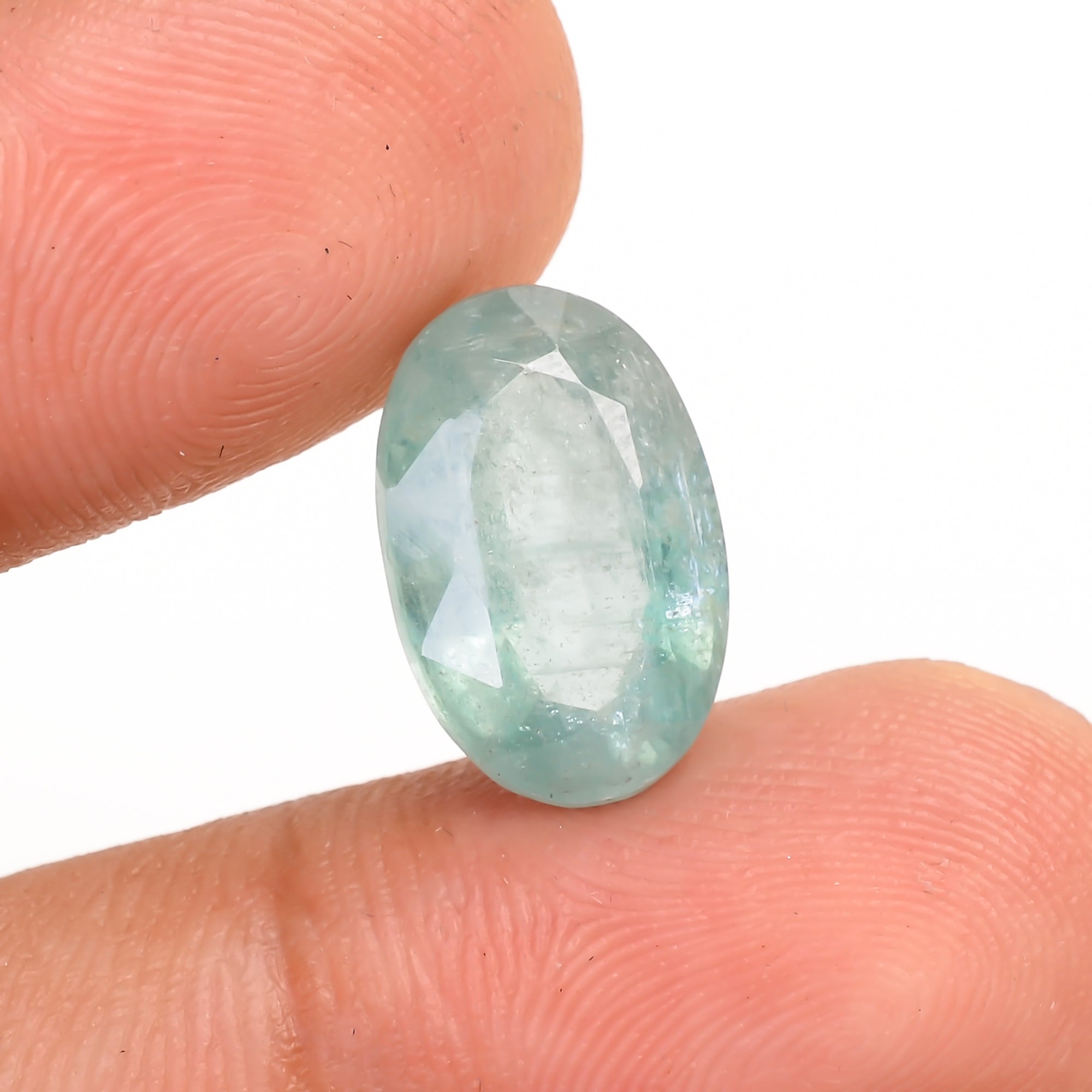 Light Green Kyanite Oval Shape Cut Stone Loose Gemstone For Making Jewelry 5.5 Ct. 13X9X5 MM Y-9719
