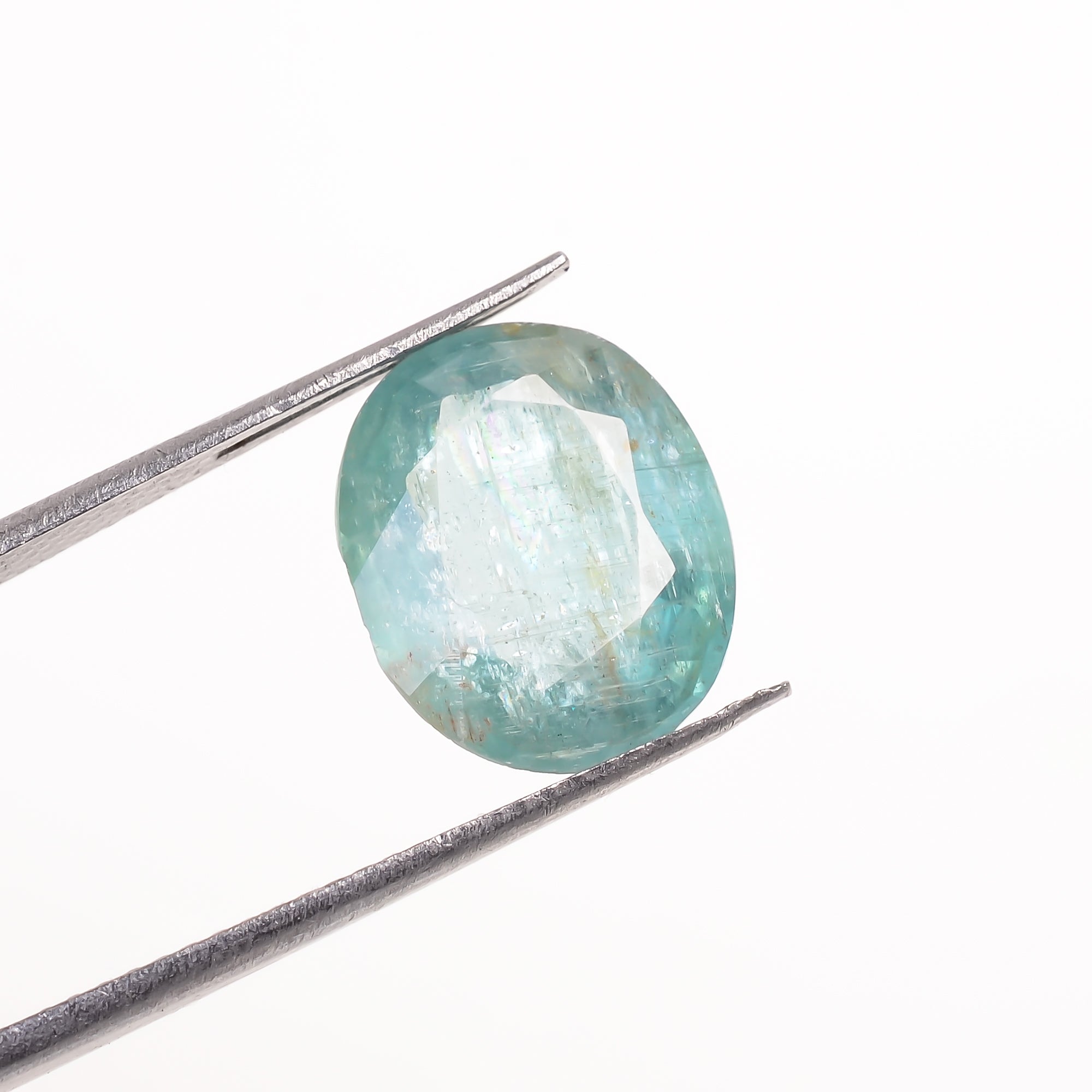Light Green Kyanite Oval Shape Cut Stone Loose Gemstone For Making Jewelry 5 Ct. 12X9X4 MM Y-9720