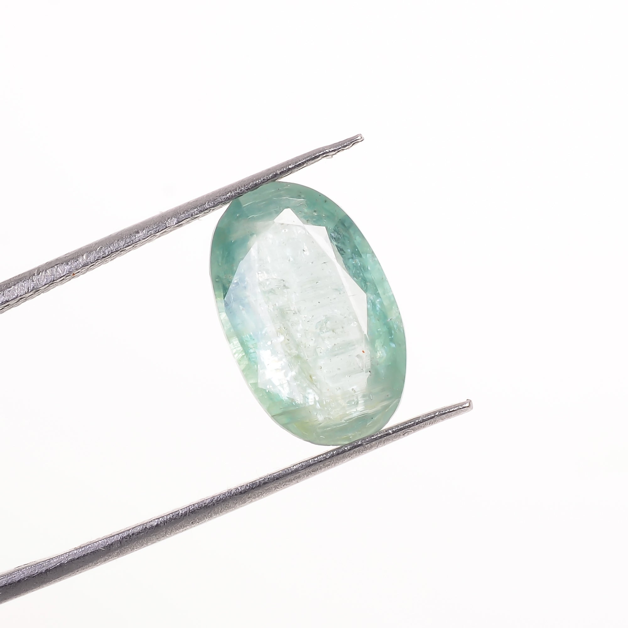 Light Green Kyanite Oval Shape Cut Stone Loose Gemstone For Making Jewelry 4 Ct. 12X7X4 MM Y-9723