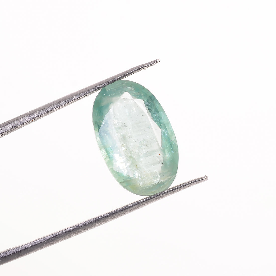 Light Green Kyanite Oval Shape Cut Stone Loose Gemstone For Making Jewelry 4 Ct. 12X7X4 MM Y-9723