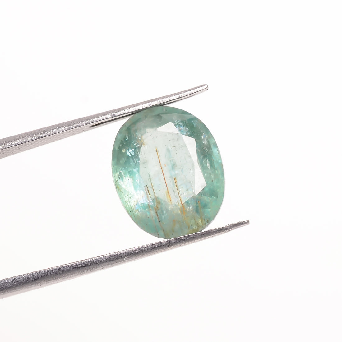 Light Green Kyanite Oval Shape Cut Stone Loose Gemstone For Making Jewelry 4.5 Ct. 11X9X4 MM Y-9726