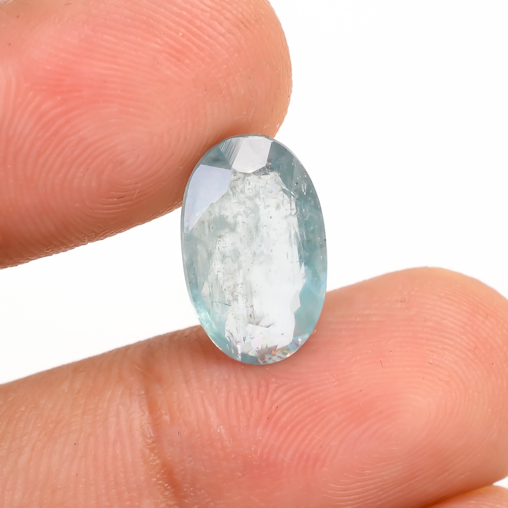 Light Green Kyanite Oval Shape Cut Stone Loose Gemstone For Making Jewelry 4 Ct. 13X8X3 MM Y-9728