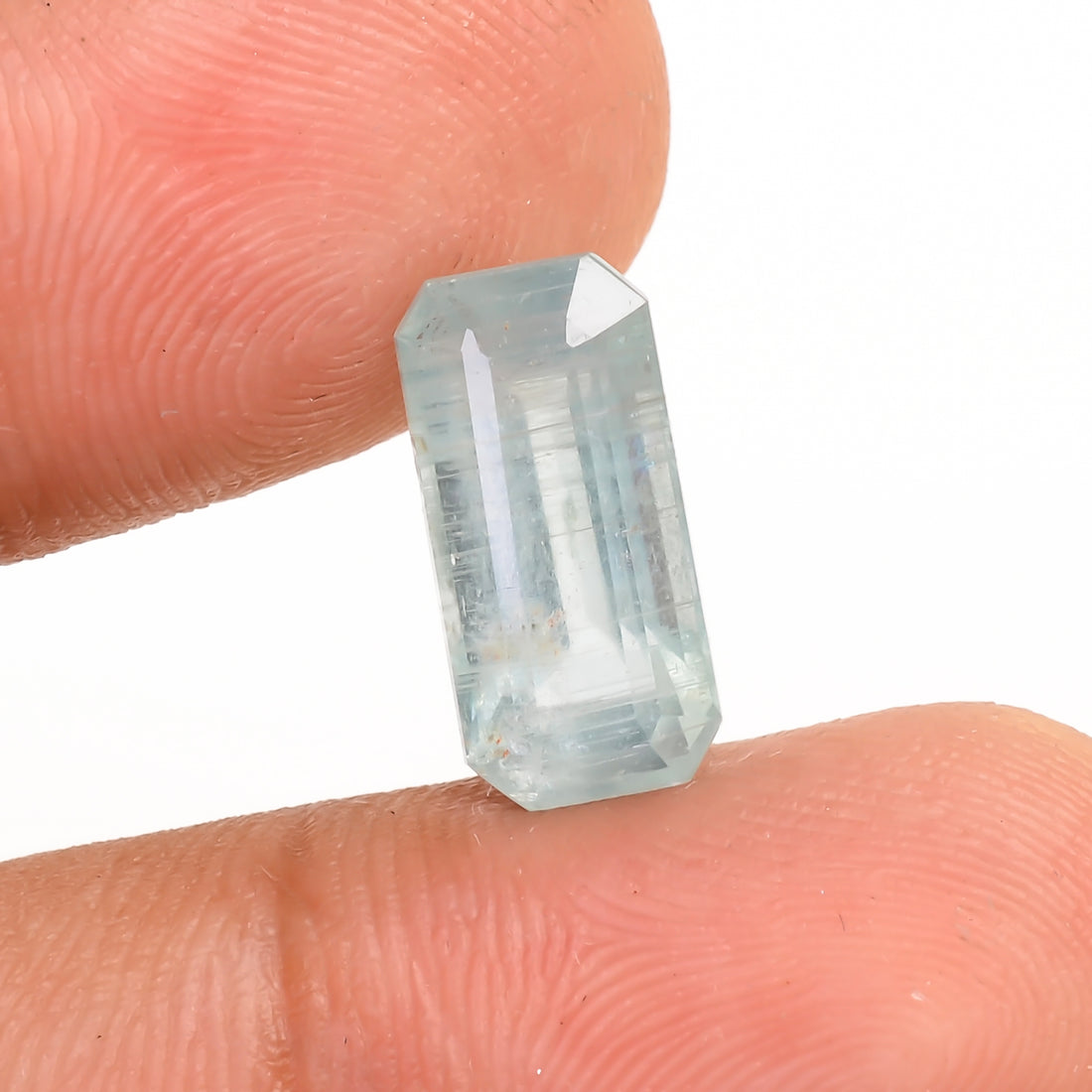 Light Green Kyanite Radiant Shape Cut Stone Loose Gemstone For Making Jewelry 4.5 Ct. 12X6X5 MM Y-9729