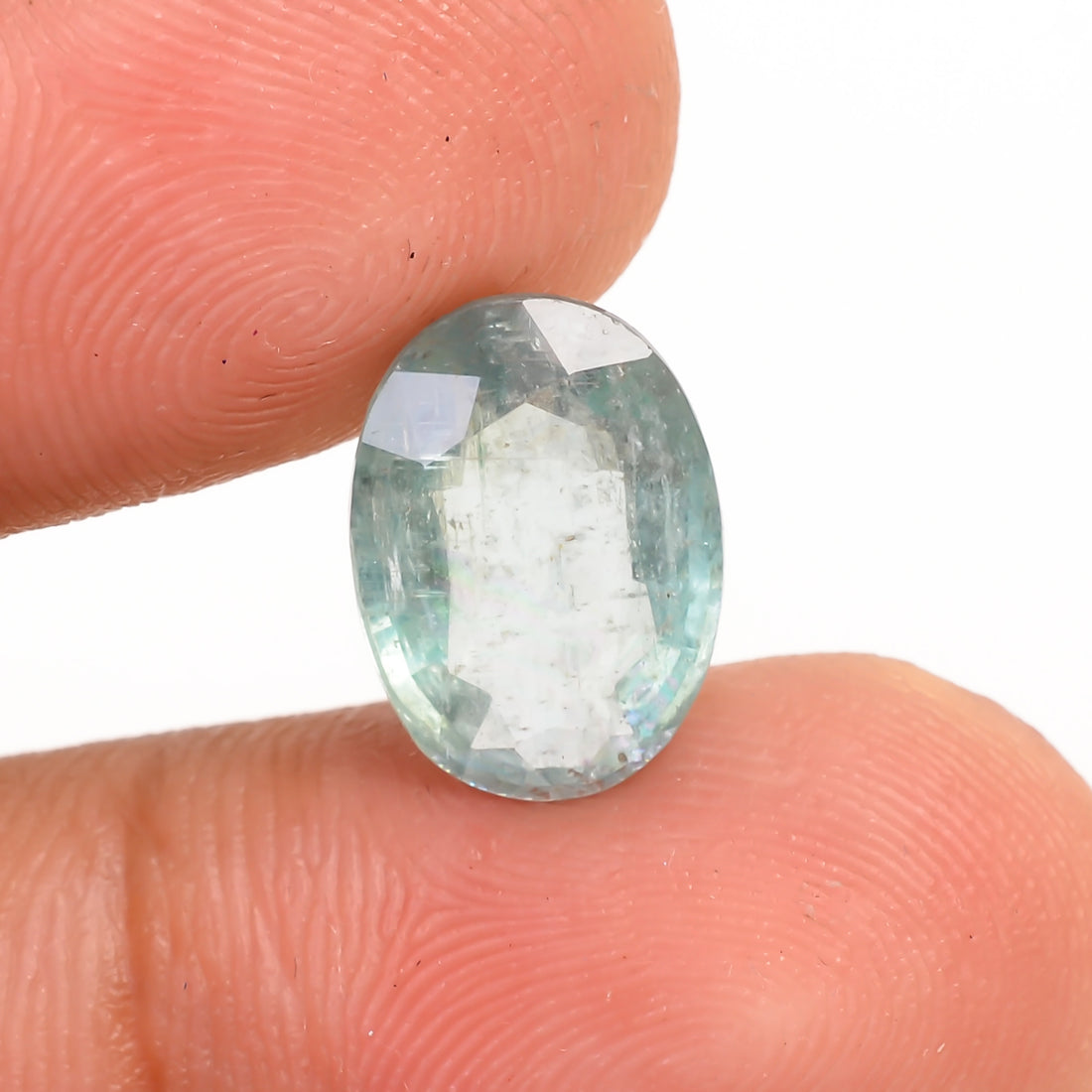Light Green Kyanite Oval Shape Cut Stone Loose Gemstone For Making Jewelry 3 Ct. 11X8X4 MM Y-9730