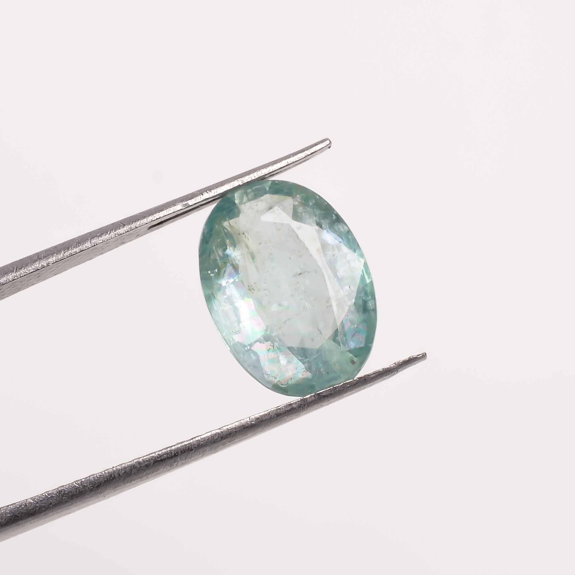 Light Green Kyanite Oval Shape Cut Stone Loose Gemstone For Making Jewelry 3 Ct. 11X8X4 MM Y-9730