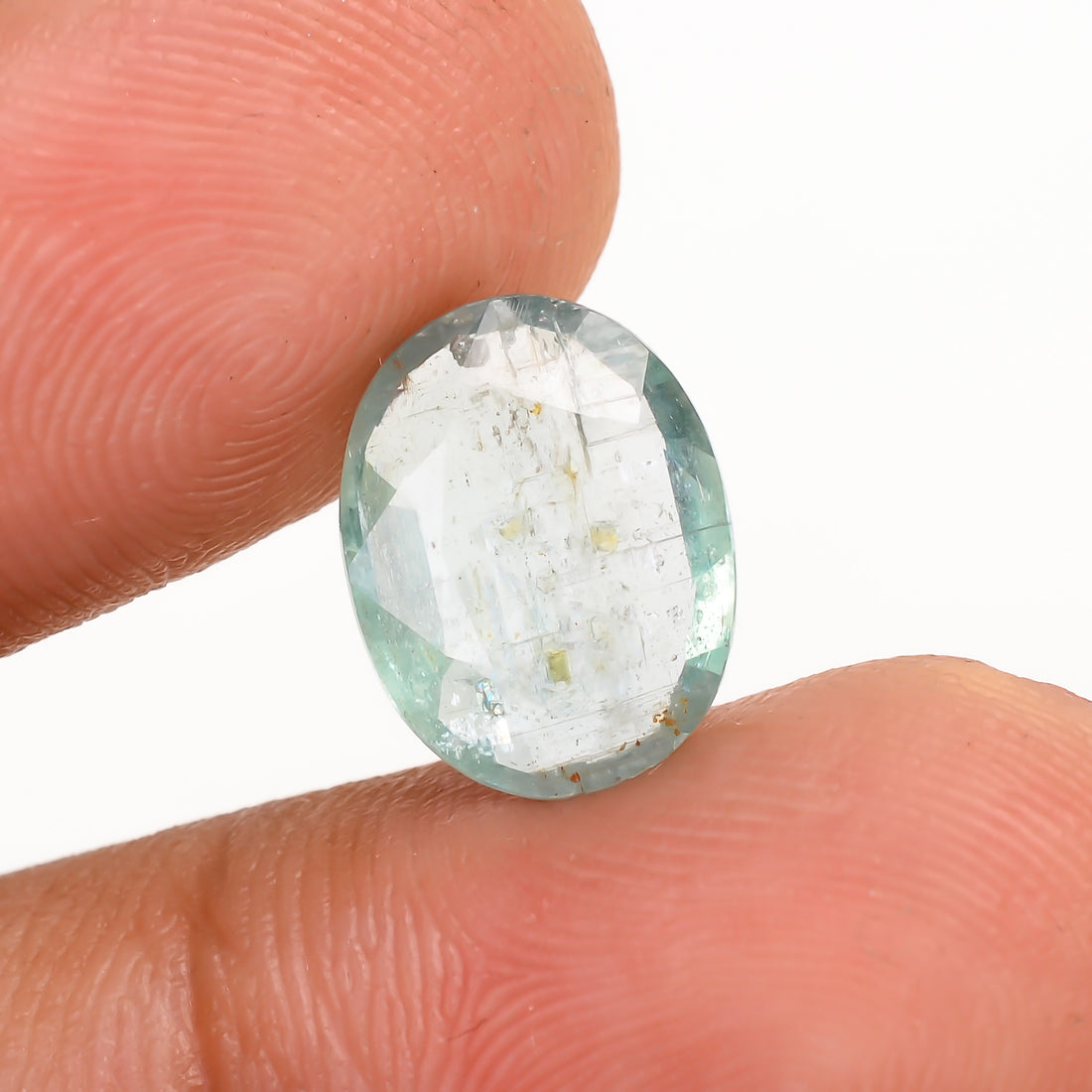 Light Green Kyanite Oval Shape Cut Stone Loose Gemstone For Making Jewelry 3 Ct. 11X8X3 MM Y-9732