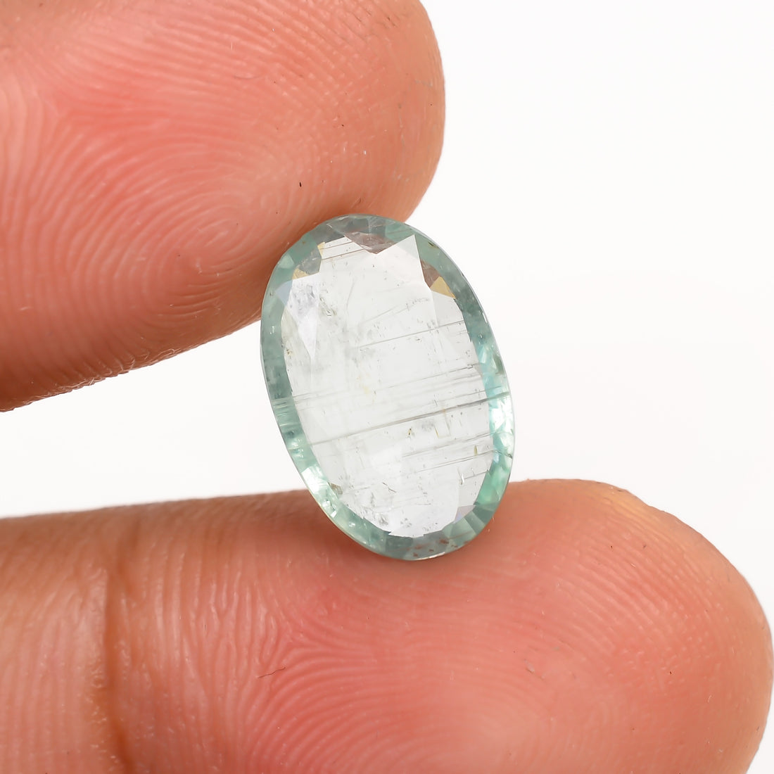 Light Green Kyanite Oval Shape Cut Stone Loose Gemstone For Making Jewelry 3 Ct. 12X8X3 MM Y-9733