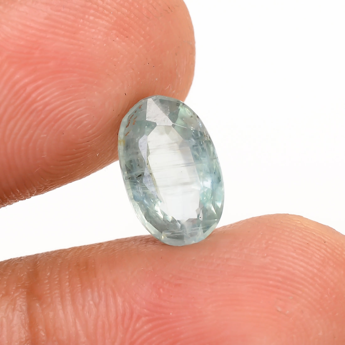 Light Green Kyanite Oval Shape Cut Stone Loose Gemstone For Making Jewelry 2 Ct. 9X6X3 MM Y-9734
