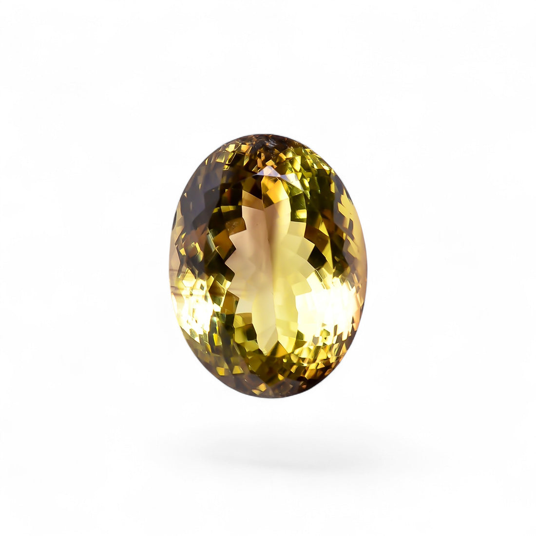 Natural Lemon Smoky Quartz Oval Shape Cut Stone Loose Gemstone For Making Jewelry 34 Ct. 22X16X14 mm Y-9899