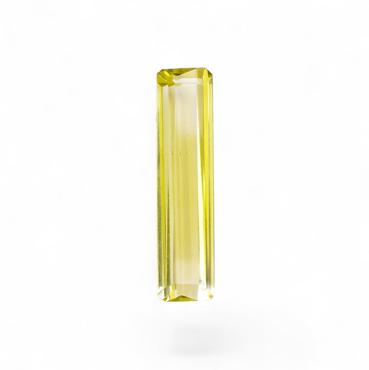 Natural Lemon Prehnite Radiant Shape Cut Stone Loose Gemstone For Making Jewelry 21 Ct. 34X9X7 mm Y-9900