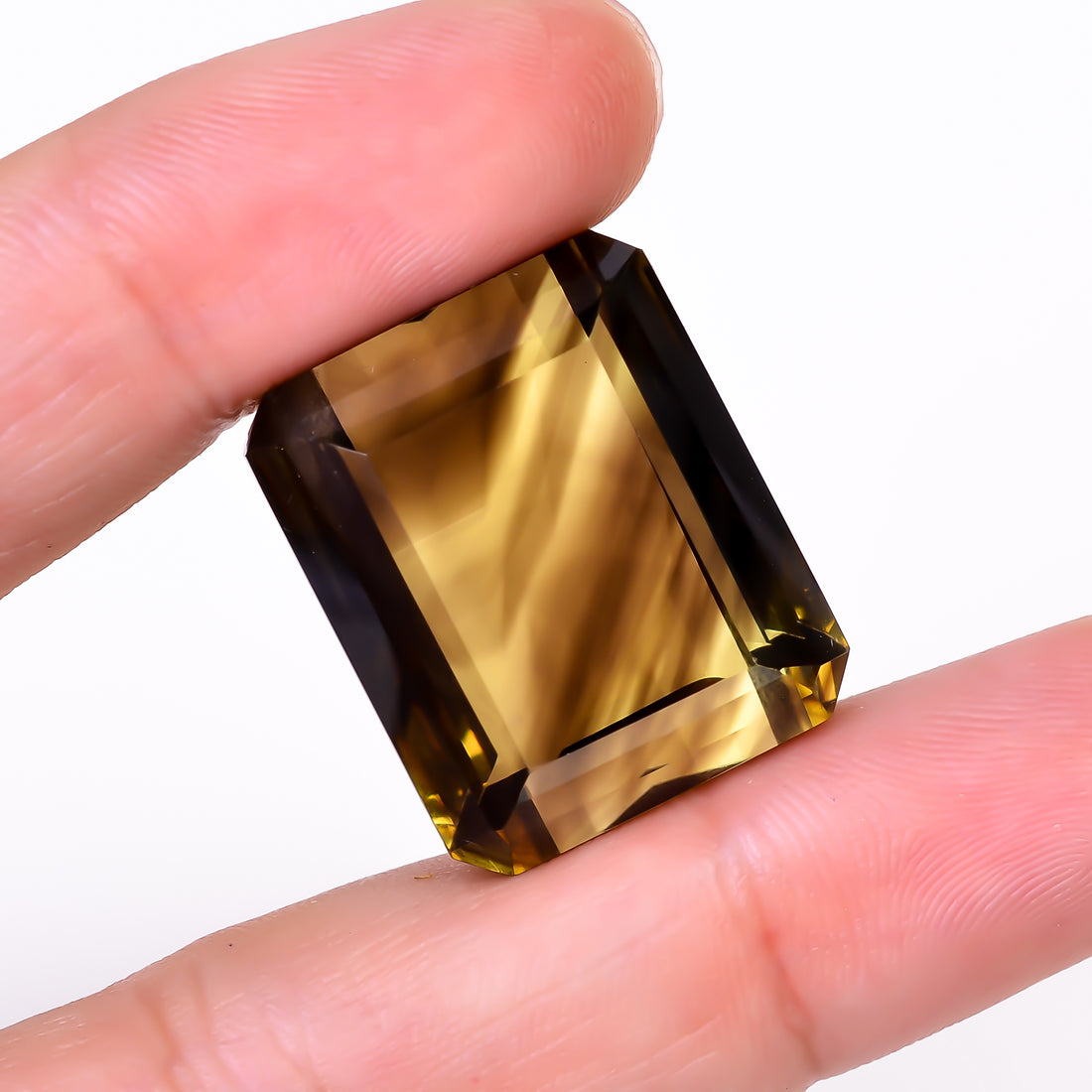 Natural Lemon Smoky Quartz Radiant Shape Cut Stone Loose Gemstone For Making Jewelry 71 Ct. 24X20X16 mm Y-9901