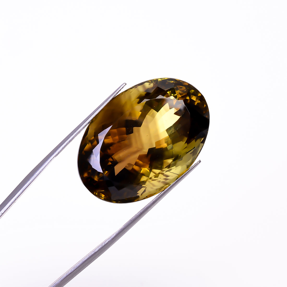 Natural Lemon Smoky Quartz Oval Shape Cut Stone Loose Gemstone For Making Jewelry 65.5 Ct. 30X21X17 mm Y-9903