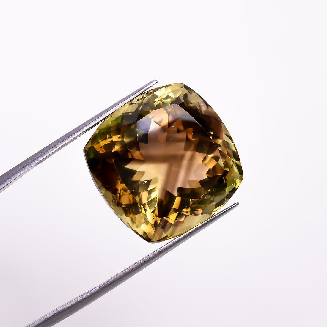 Natural Lemon Smoky Quartz Cushion Shape Cut Stone Loose Gemstone For Making Jewelry 41 Ct. 19X19X15 mm Y-9905
