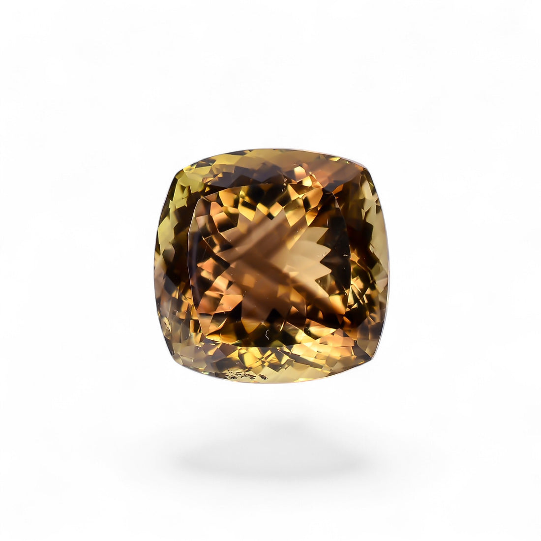 Natural Lemon Smoky Quartz Cushion Shape Cut Stone Loose Gemstone For Making Jewelry 41 Ct. 19X19X15 mm Y-9905