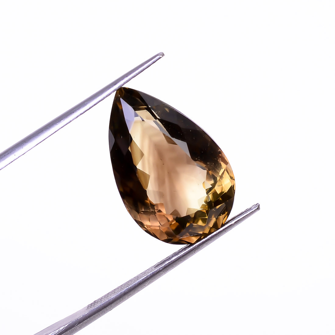 Natural Lemon Smoky Quartz Pear Shape Cut Stone Loose Gemstone For Making Jewelry 10 Ct. 17X11X8 mm Y-9907