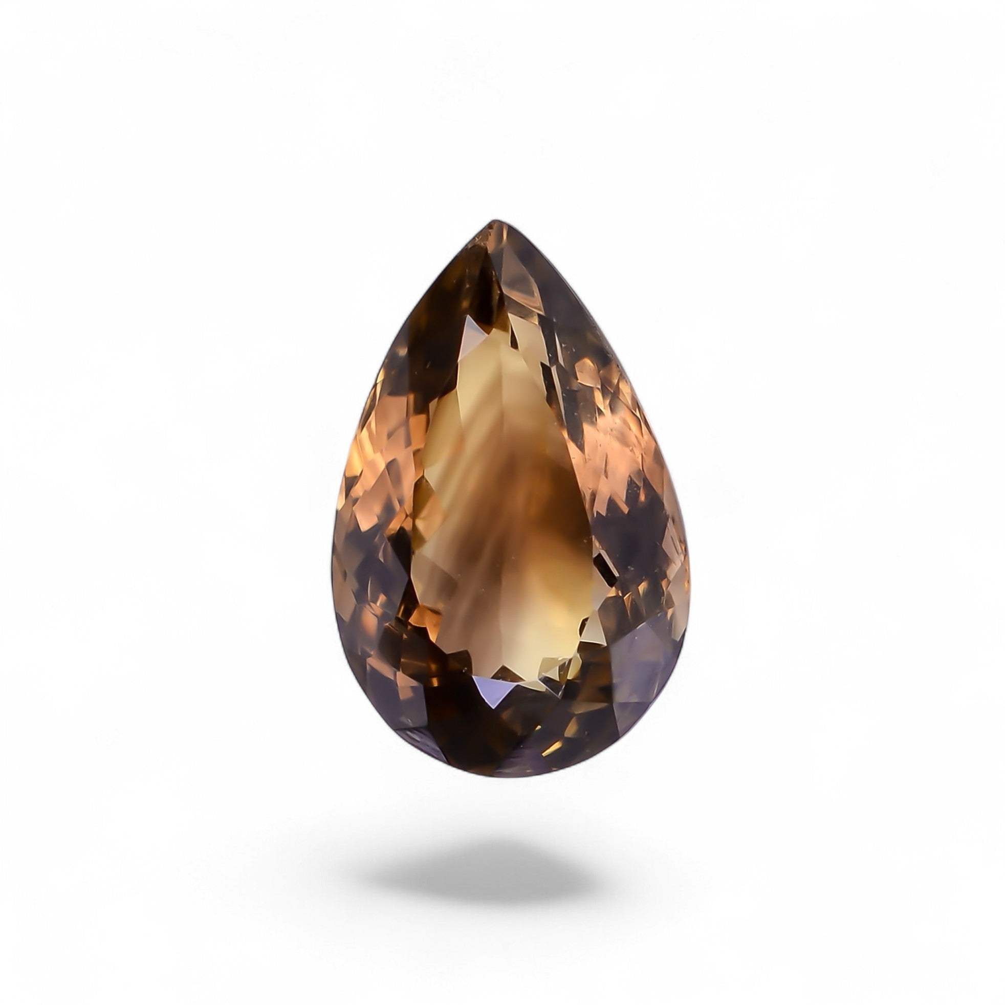 Natural Lemon Smoky Quartz Pear Shape Cut Stone Loose Gemstone For Making Jewelry 10 Ct. 17X11X8 mm Y-9907