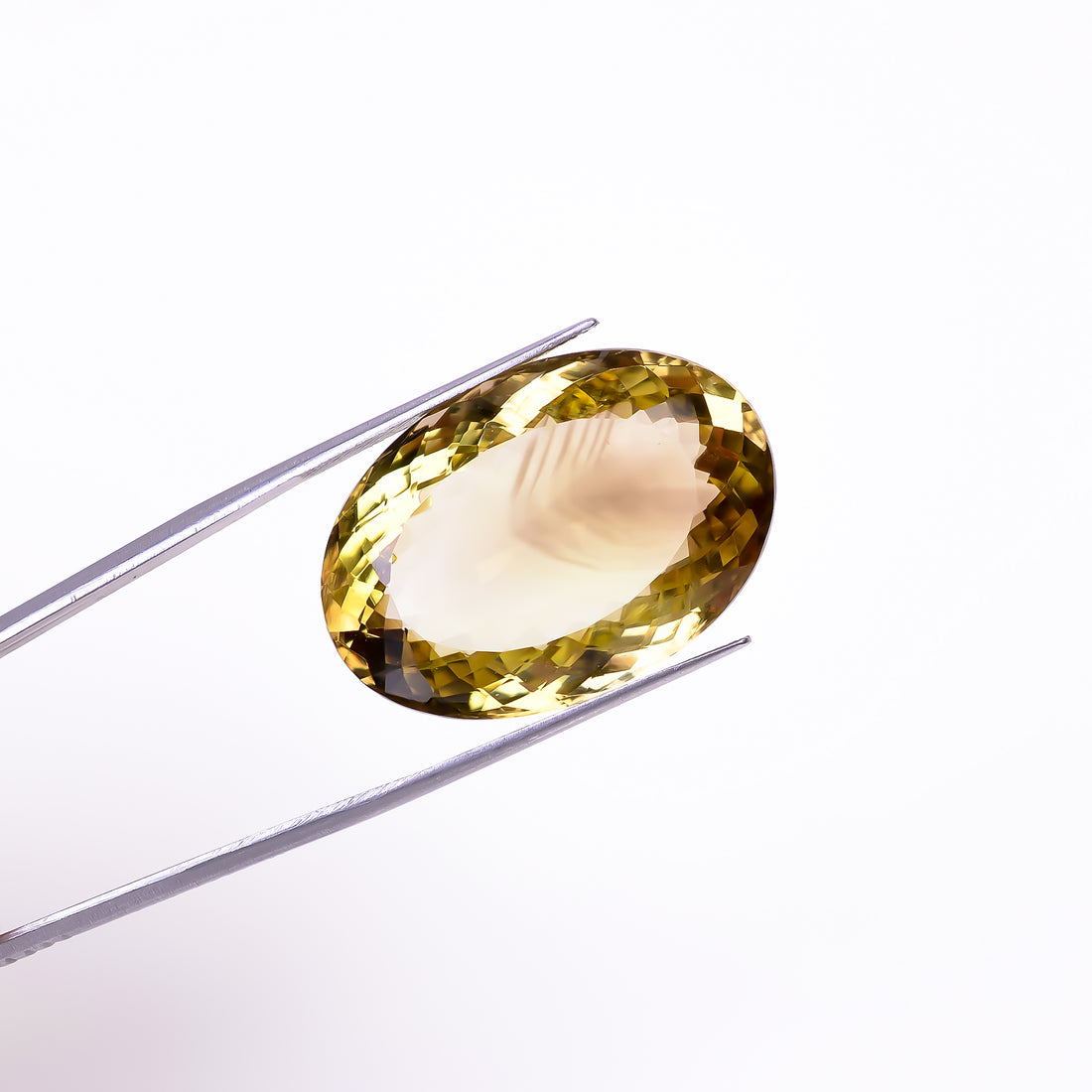 Natural Lemon Smoky Quartz Oval Shape Cut Stone Loose Gemstone For Making Jewelry 47.5 Ct. 30X20X12 mm Y-9908