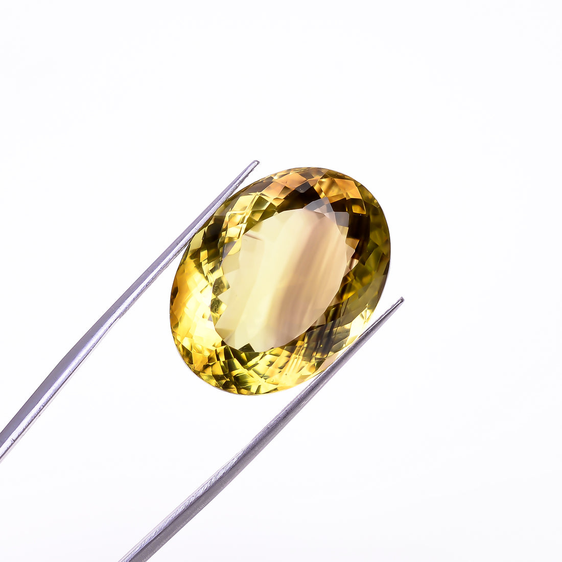 Natural Lemon Smoky Quartz Oval Shape Cut Stone Loose Gemstone For Making Jewelry 40 Ct. 25X19X13 mm Y-9909