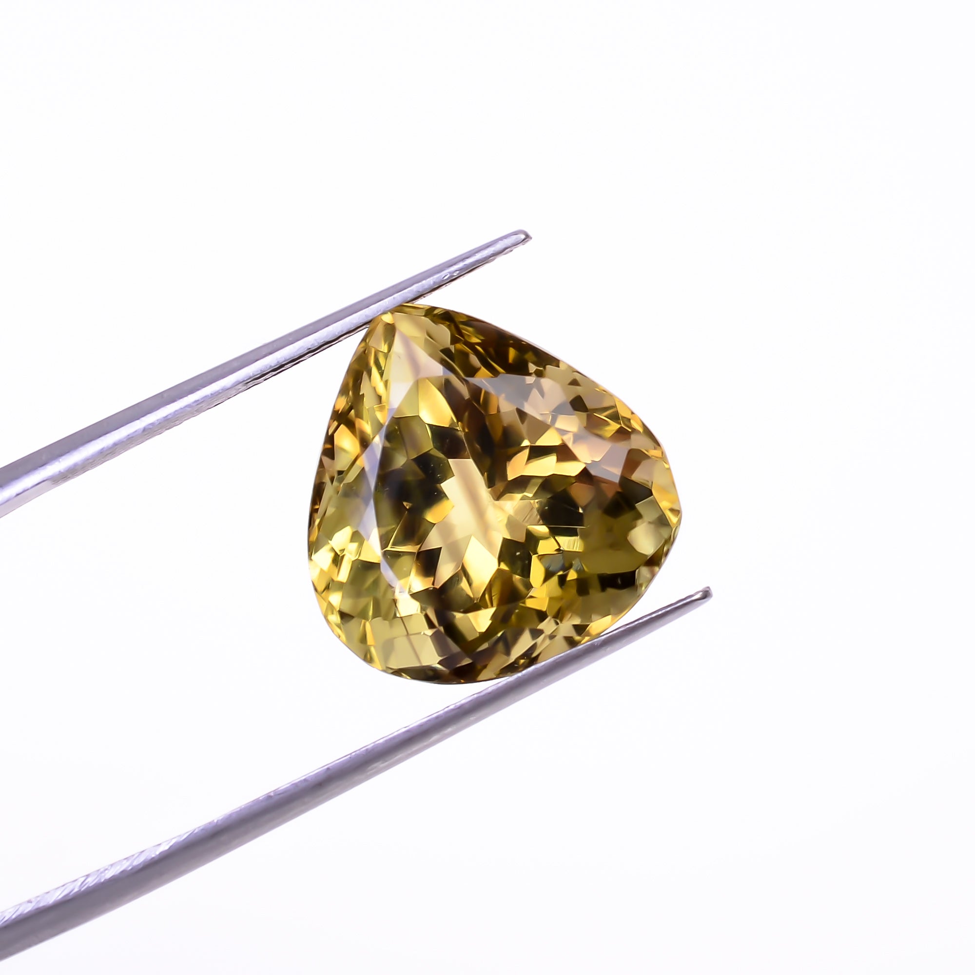 Natural Lemon Smoky Quartz Heart Shape Cut Stone Loose Gemstone For Making Jewelry 14 Ct. 15X14X12 mm Y-9910