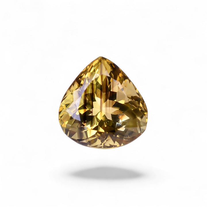 Natural Lemon Smoky Quartz Heart Shape Cut Stone Loose Gemstone For Making Jewelry 14 Ct. 15X14X12 mm Y-9910