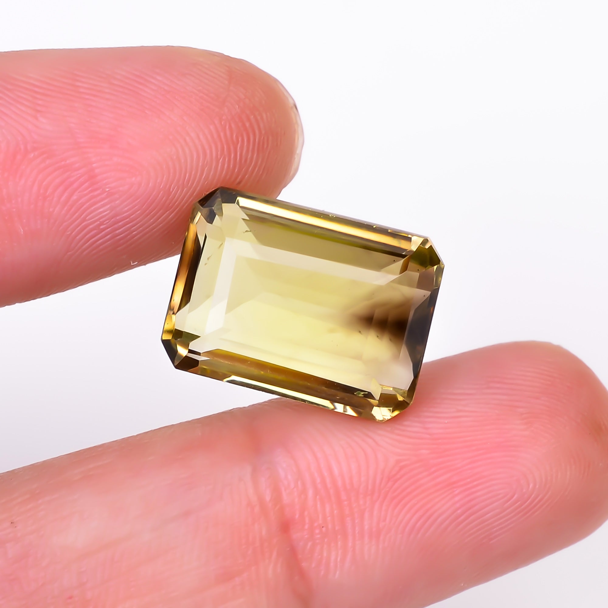 Natural Lemon Smoky Quartz Radiant Shape Cut Stone Loose Gemstone For Making Jewelry 16 Ct. 16X12X9 mm Y-9913