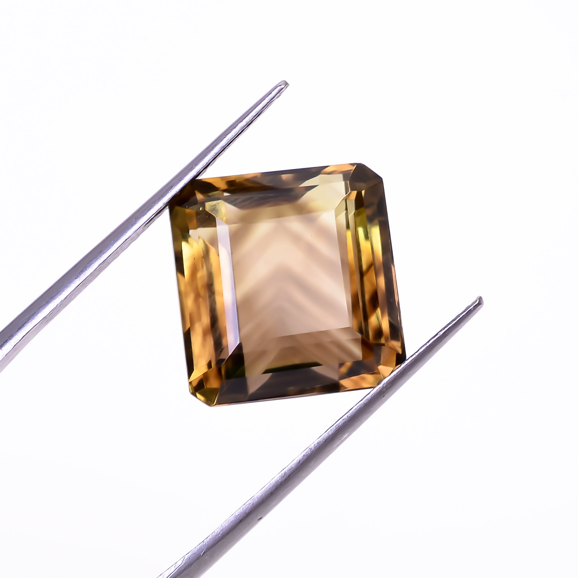 Natural Lemon Smoky Quartz Cushion Shape Cut Stone Loose Gemstone For Making Jewelry 13 Ct. 14X13X9 mm Y-9914