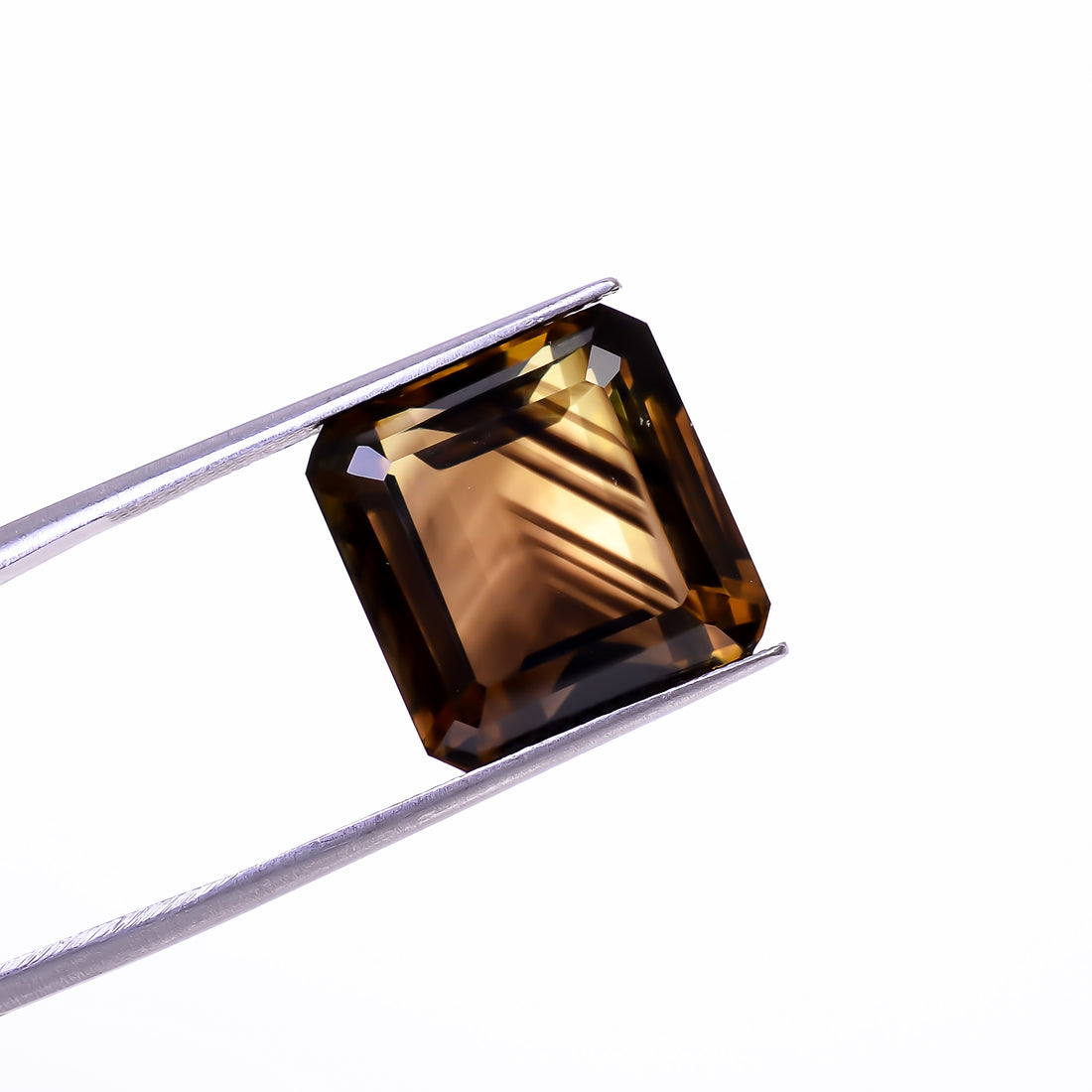 Natural Lemon Smoky Quartz Cushion Shape Cut Stone Loose Gemstone For Making Jewelry 17.5 Ct. 14X14X10 mm Y-9917