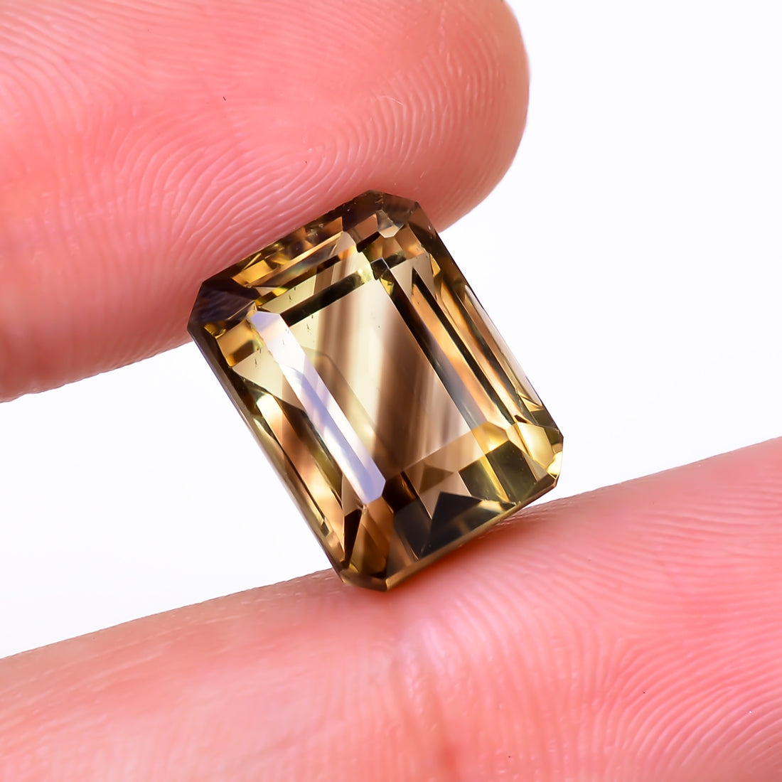 Natural Lemon Smoky Quartz Radiant Shape Cut Stone Loose Gemstone For Making Jewelry 12 Ct. 14X10X10 mm Y-9918