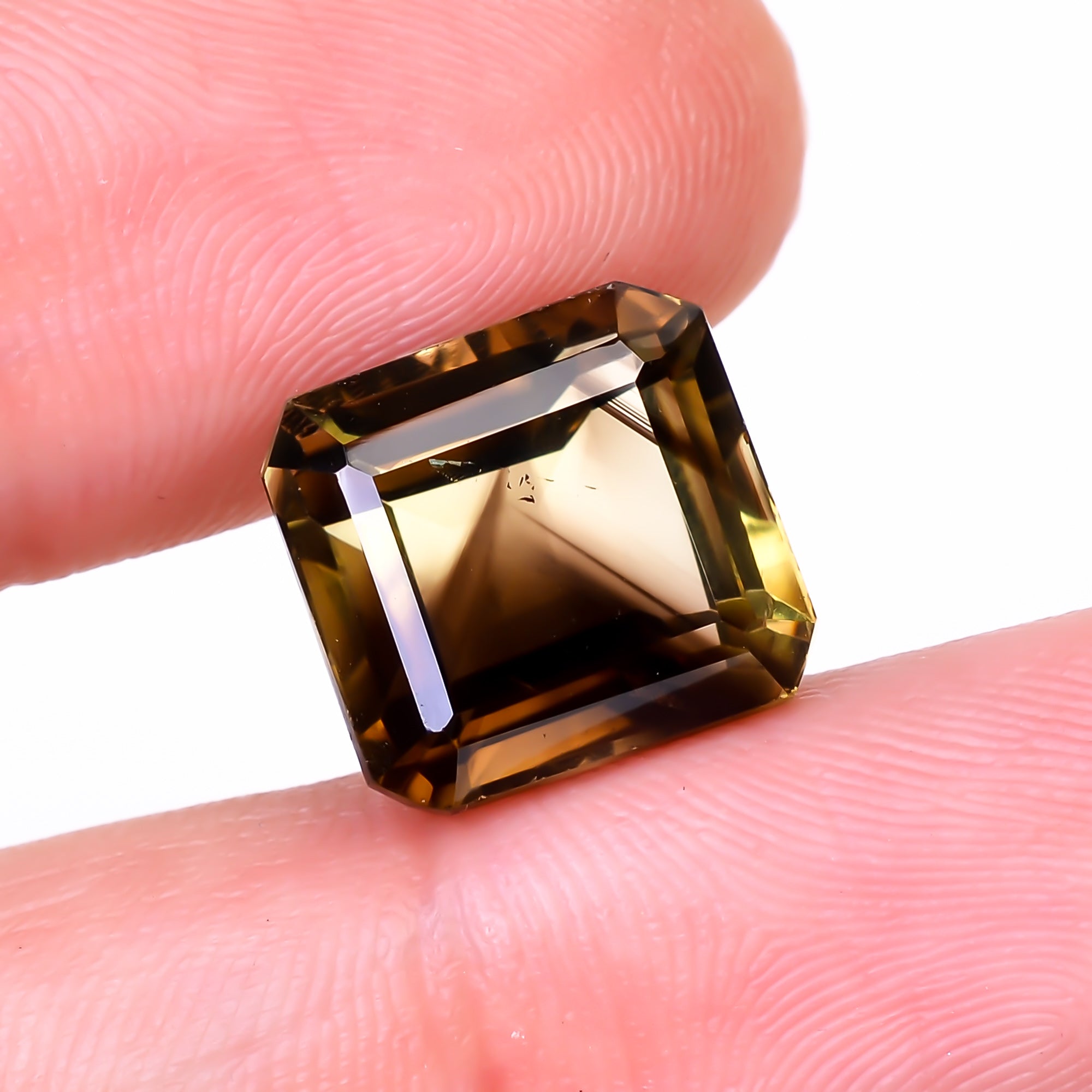 Natural Lemon Smoky Quartz Radiant Shape Cut Stone Loose Gemstone For Making Jewelry 10 Ct. 12X11X9 mm Y-9920