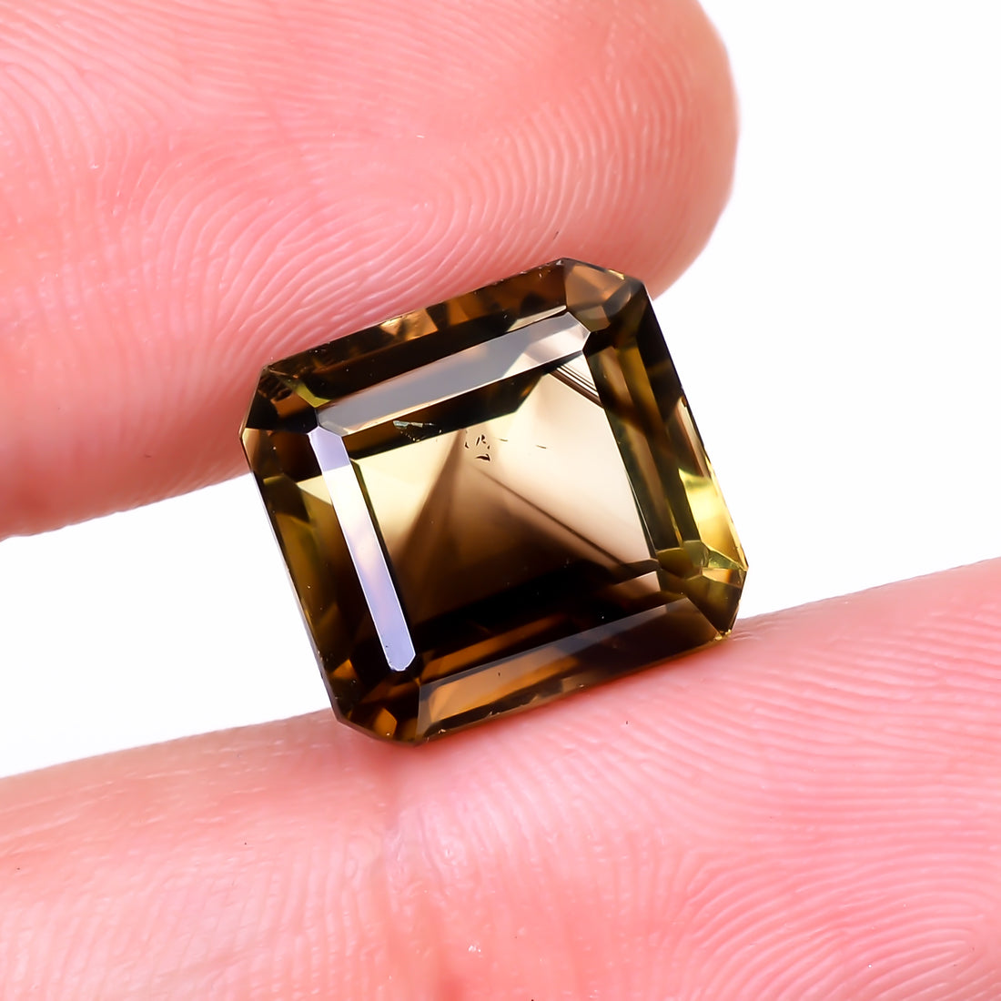 Natural Lemon Smoky Quartz Radiant Shape Cut Stone Loose Gemstone For Making Jewelry 10 Ct. 12X11X9 mm Y-9920