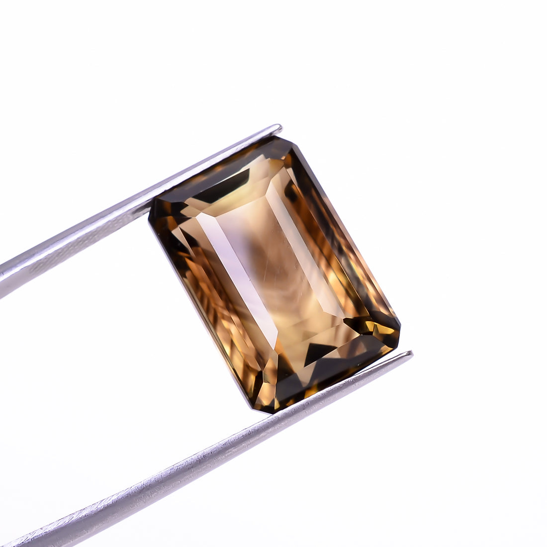 Natural Lemon Smoky Quartz Radiant Shape Cut Stone Loose Gemstone For Making Jewelry 17.5 Ct. 18X12X10 mm Y-9923
