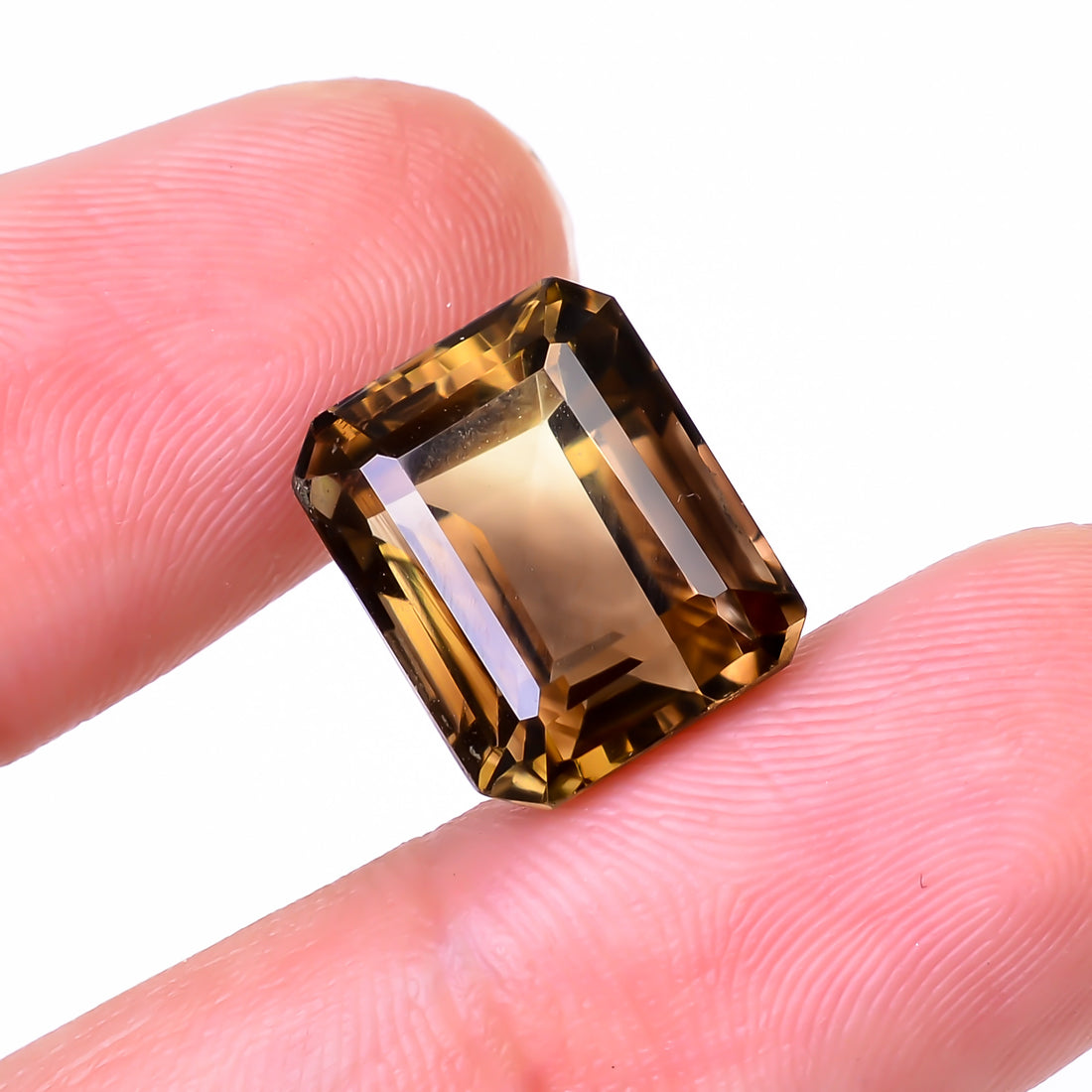 Natural Lemon Smoky Quartz Radiant Shape Cut Stone Loose Gemstone For Making Jewelry 10 Ct. 14X11X9 mm Y-9926