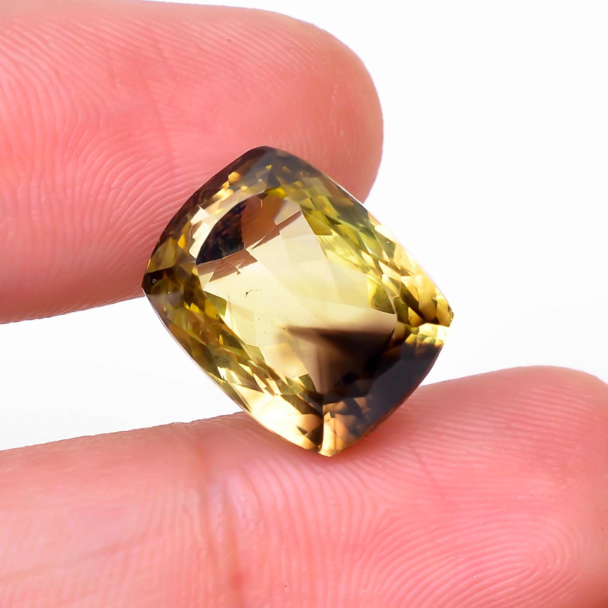 Natural Lemon Smoky Quartz Radiant Shape Cut Stone Loose Gemstone For Making Jewelry 12 Ct. 14X11X9 mm Y-9927