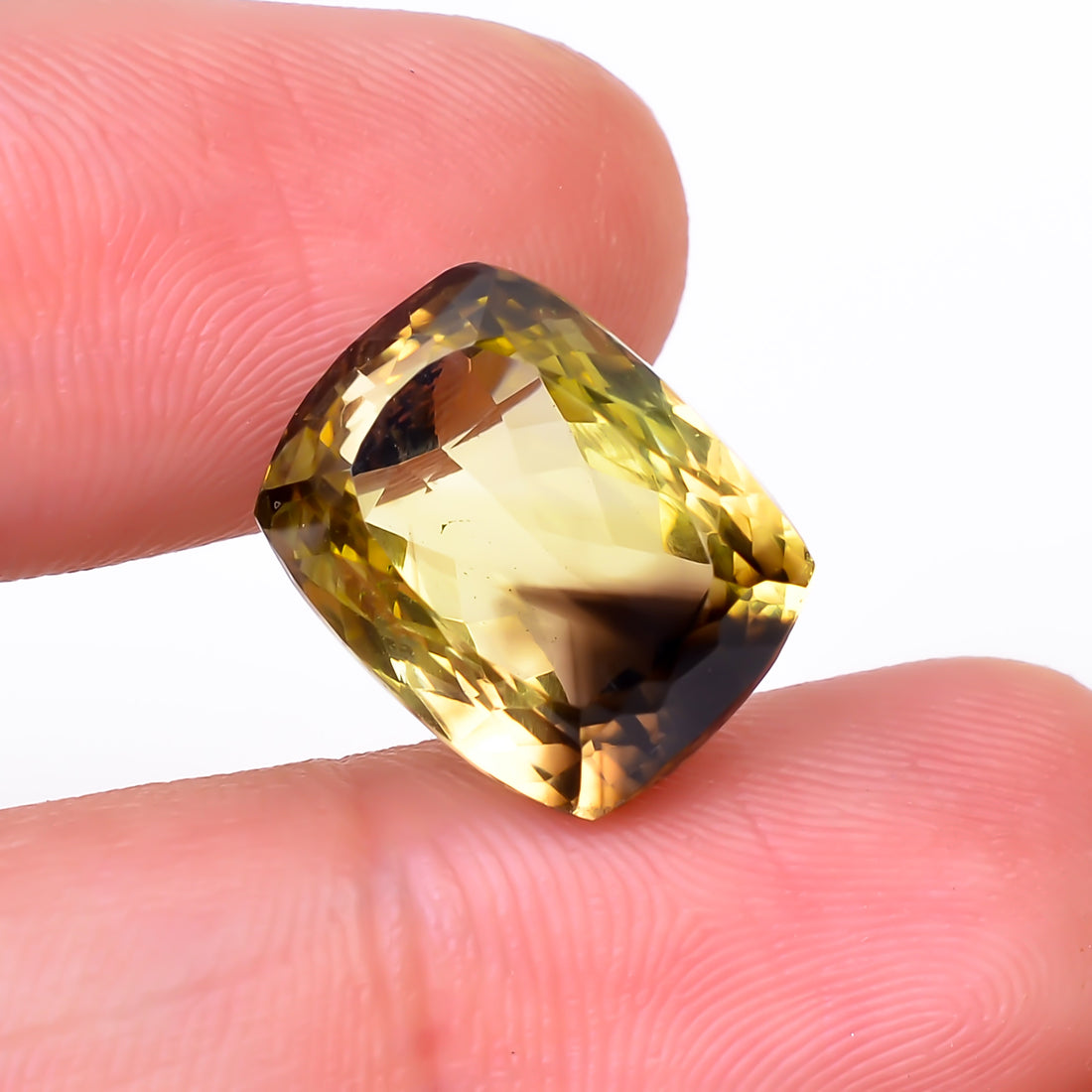 Natural Lemon Smoky Quartz Radiant Shape Cut Stone Loose Gemstone For Making Jewelry 12 Ct. 14X11X9 mm Y-9927