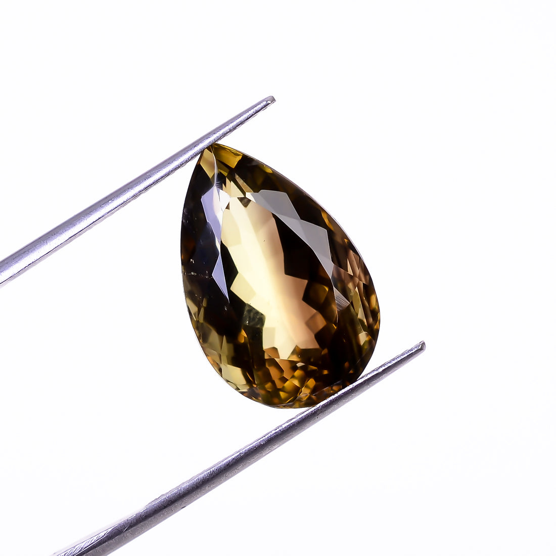 Natural Lemon Smoky Quartz Pear Shape Cut Stone Loose Gemstone For Making Jewelry 12 Ct. 18X11X10 mm Y-9930