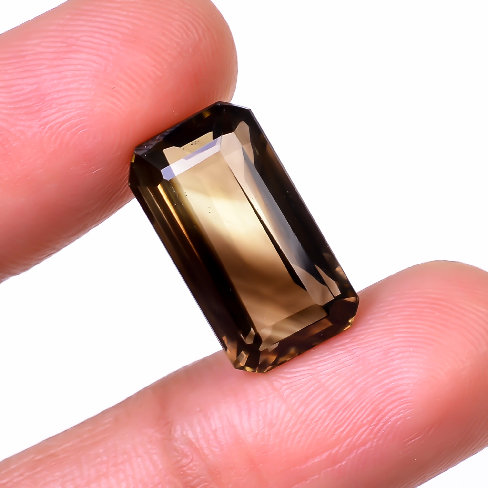 Natural Lemon Smoky Quartz Radiant Shape Cut Stone Loose Gemstone For Making Jewelry 10 Ct. 17X9X7 mm Y-9931