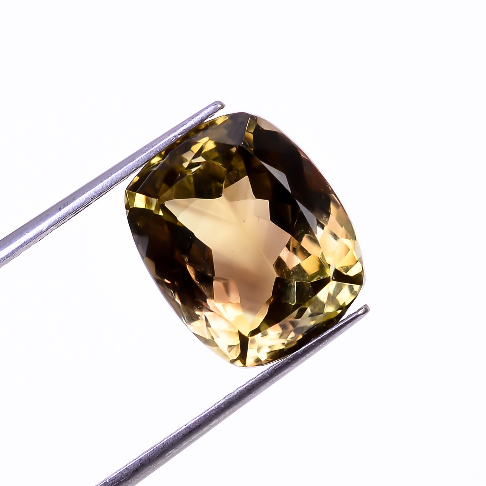 Natural Lemon Smoky Quartz Radiant Shape Cut Stone Loose Gemstone For Making Jewelry 13.5 Ct. 14X12X10 mm Y-9932