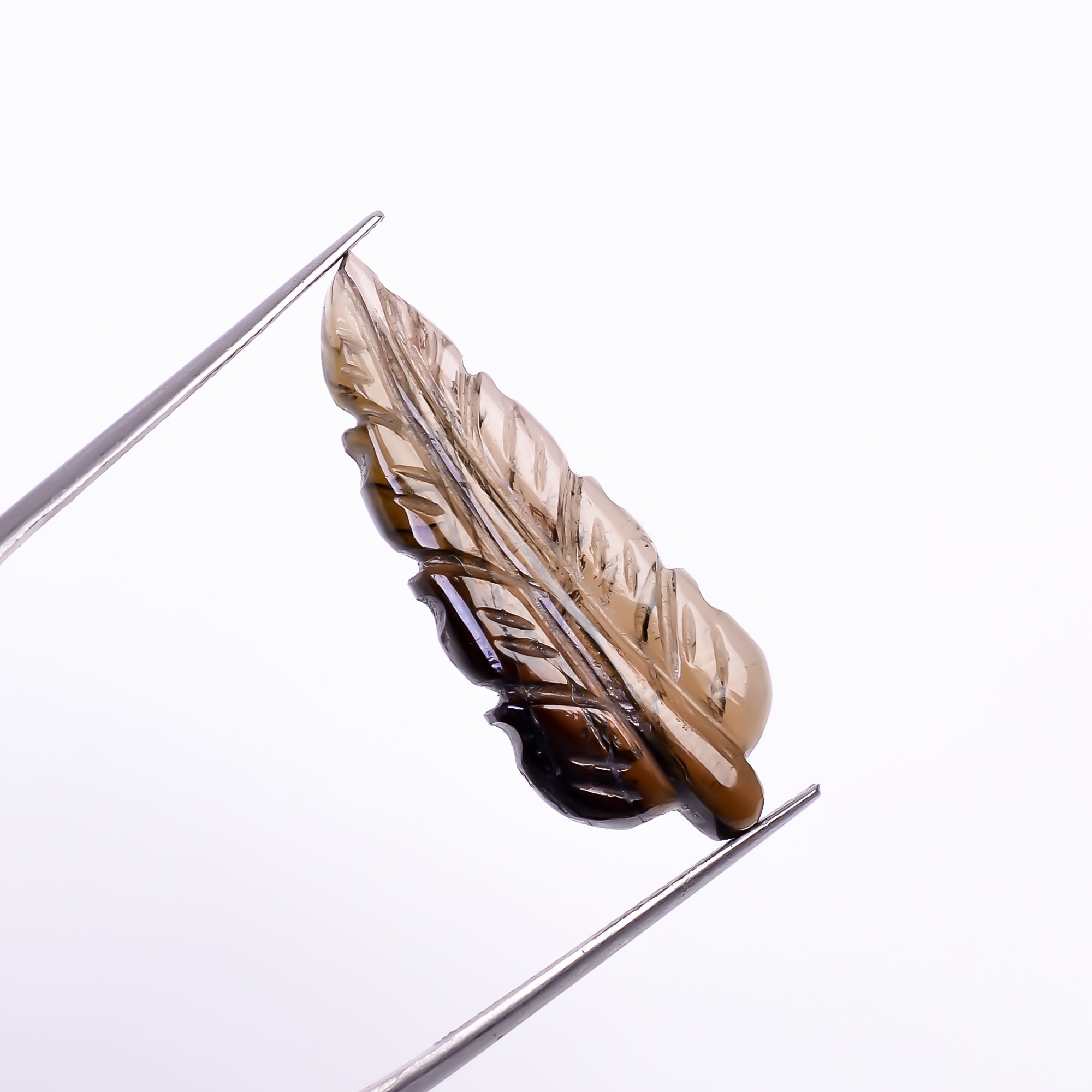 Natural Tourmaline Leaf Shape Carved Loose Gemstone For Making Jewelry 10.55 Ct. 31X12X3 mm Y-9939