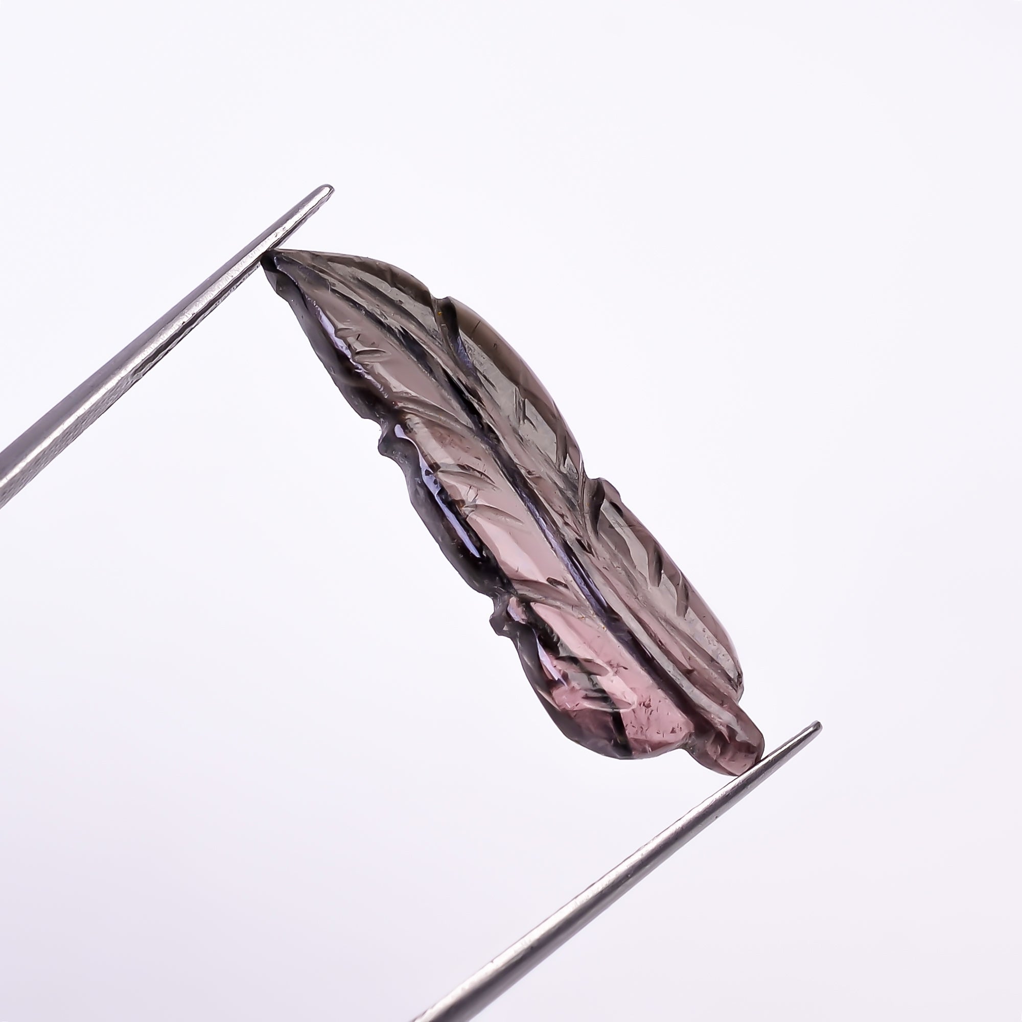 Natural Tourmaline Leaf Shape Carved Loose Gemstone For Making Jewelry 6.95 Ct. 30X9X3 mm Y-9945