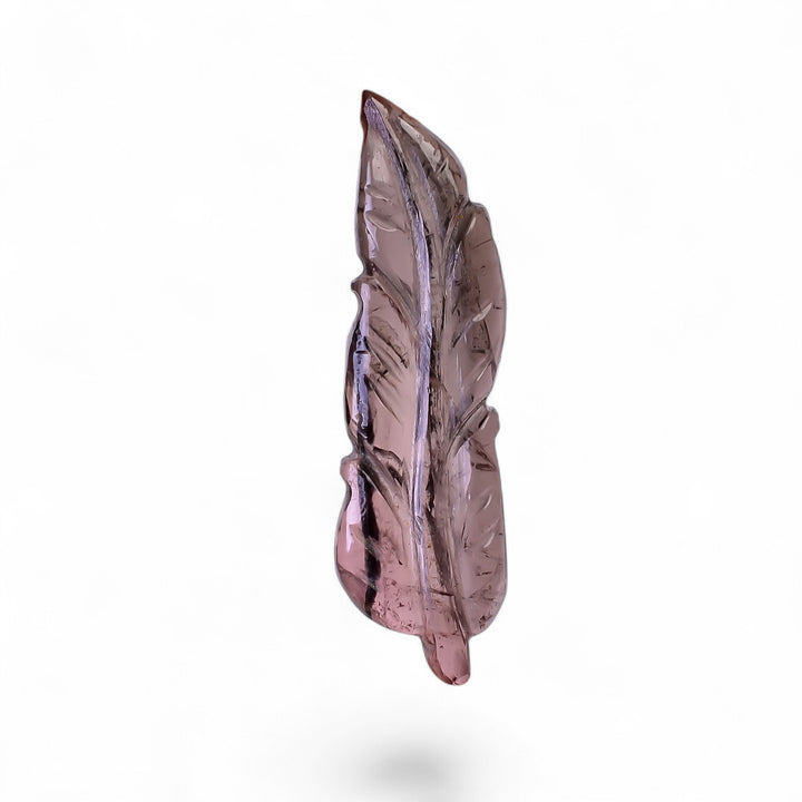 Natural Tourmaline Leaf Shape Carved Loose Gemstone For Making Jewelry 6.95 Ct. 30X9X3 mm Y-9945
